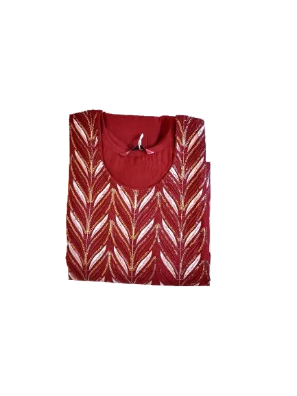 Maroon Sequence Designer Kurti