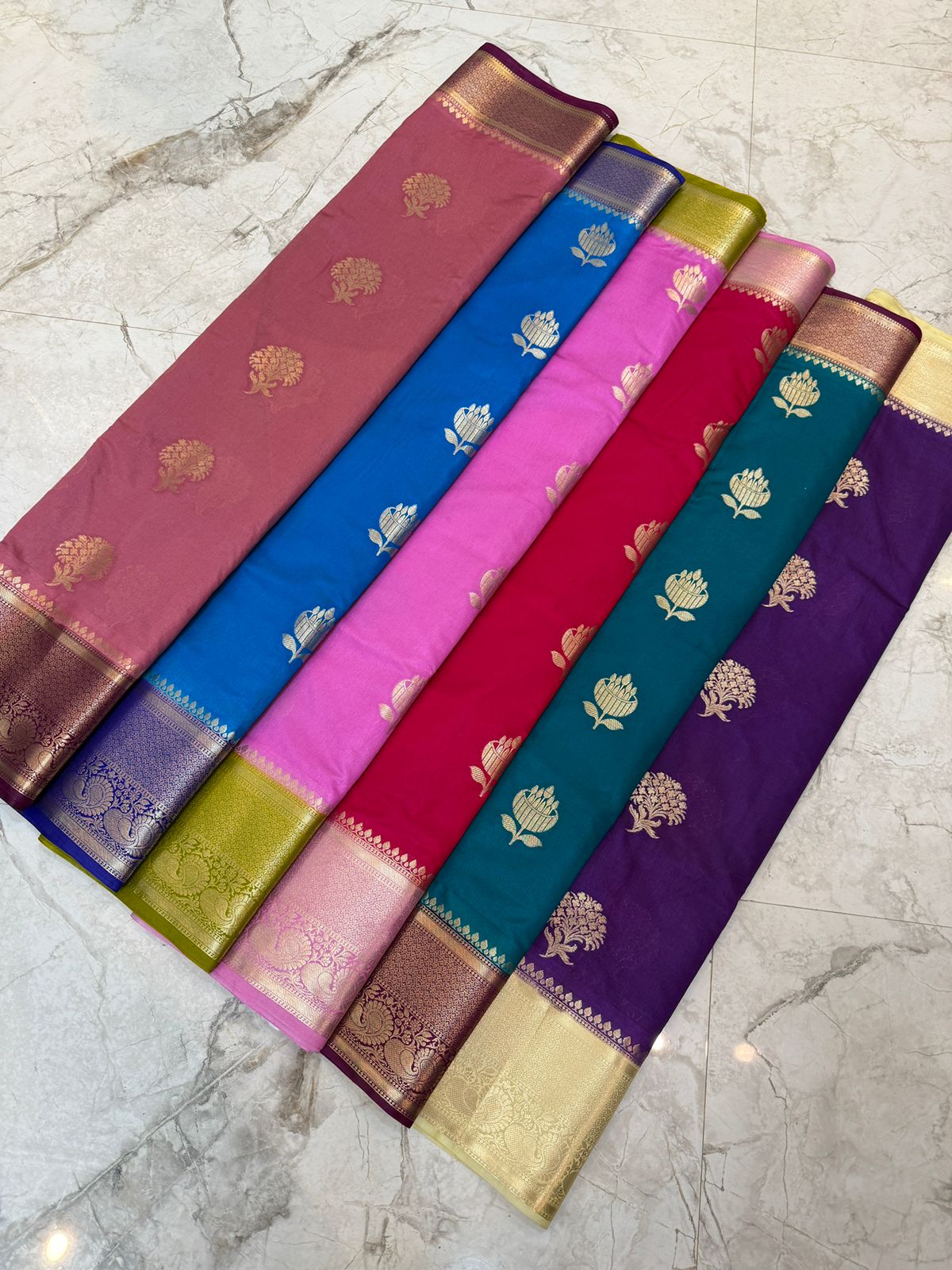 Banarasi Dupion Kataan Silk Zari Weaving Buta Saree -Deep Teal
