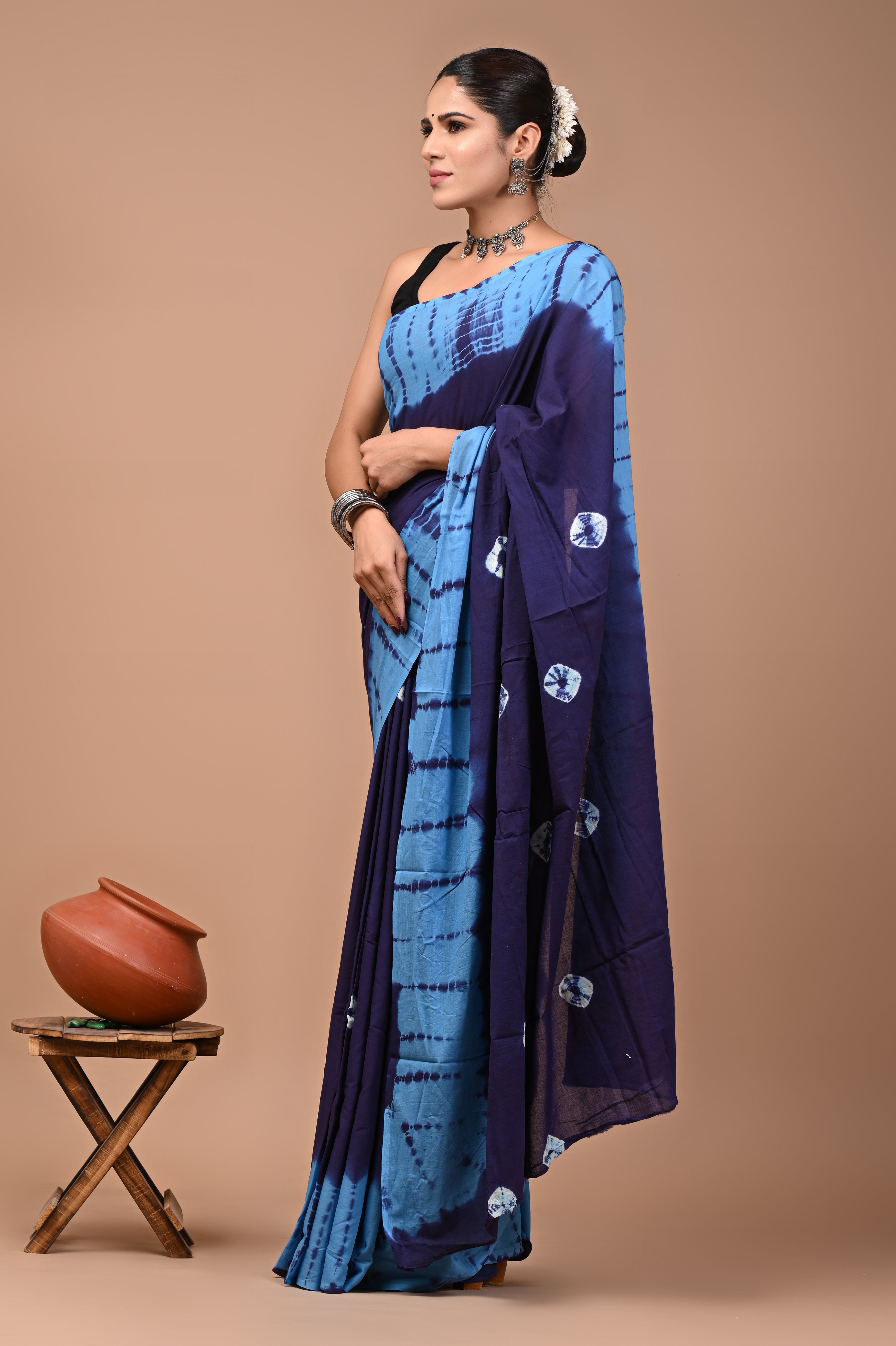 Mulmul Cotton – Steel Blue