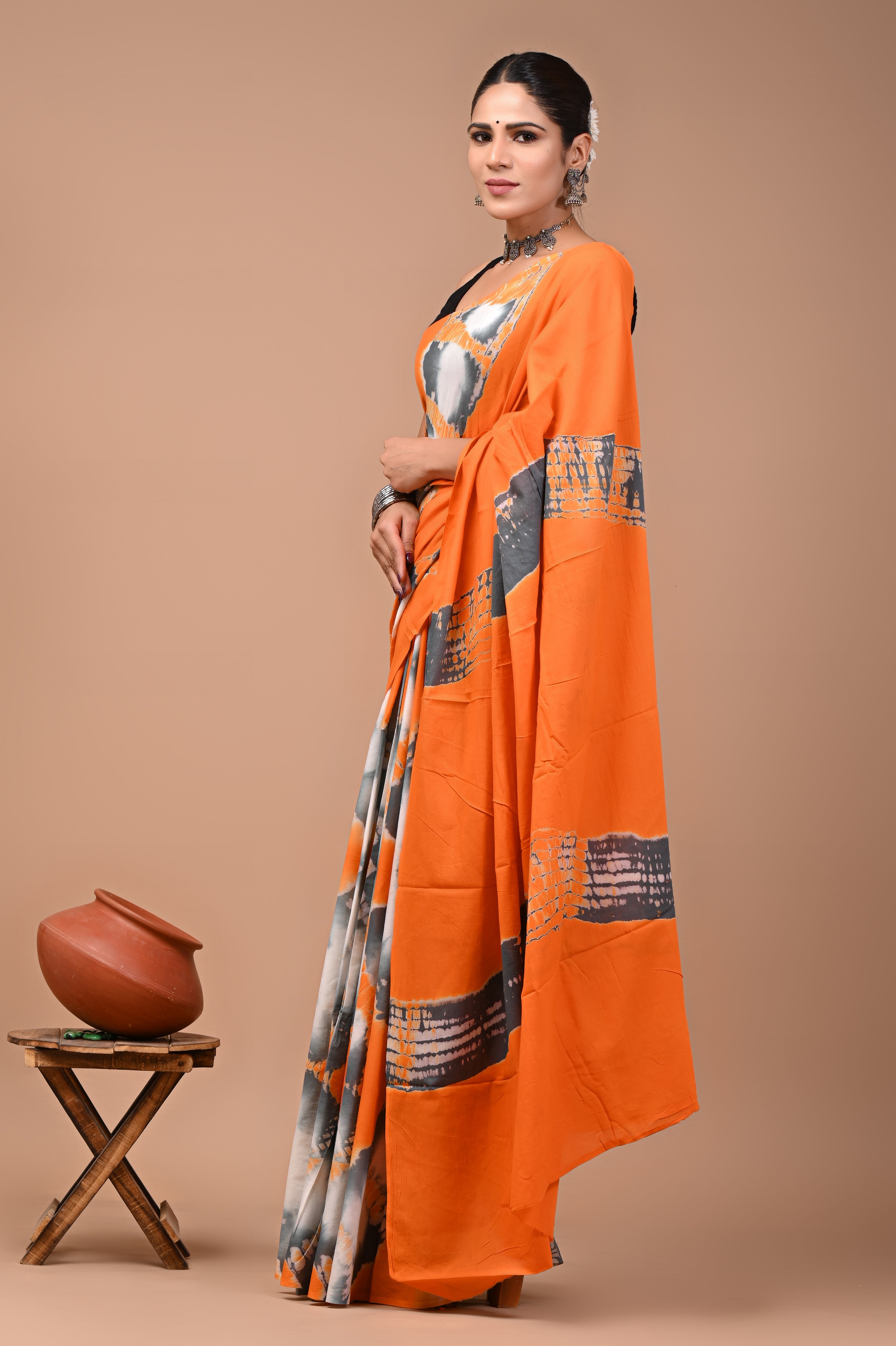 Mulmul Cotton – Orange