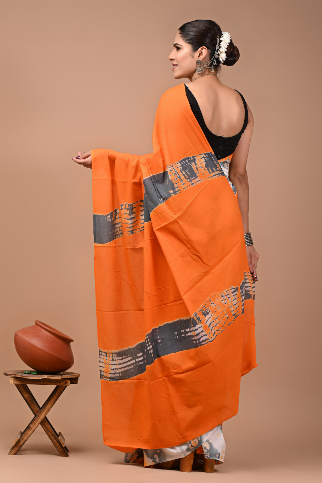 Mulmul Cotton – Orange