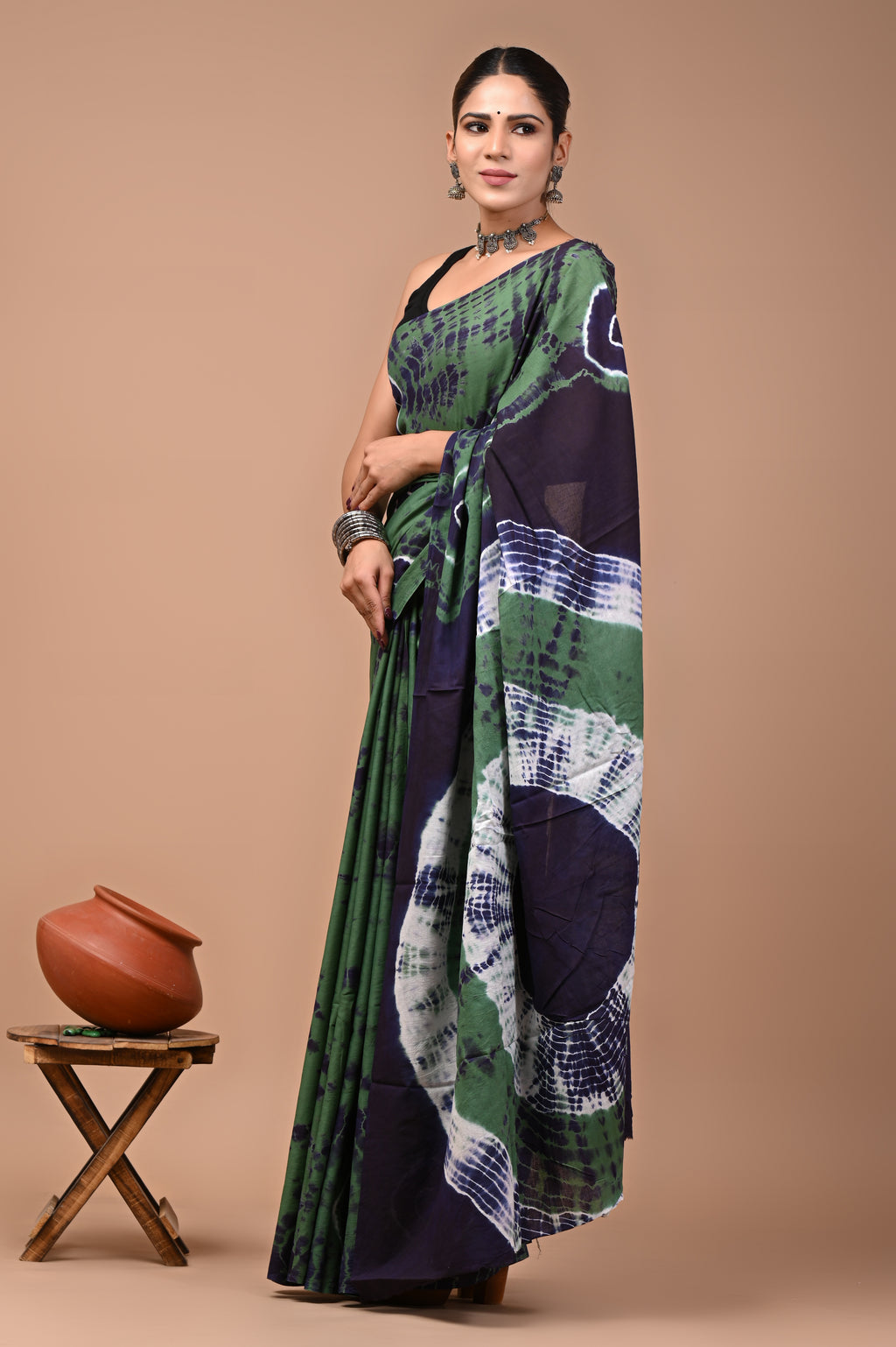 Mulmul Cotton – Moss Green