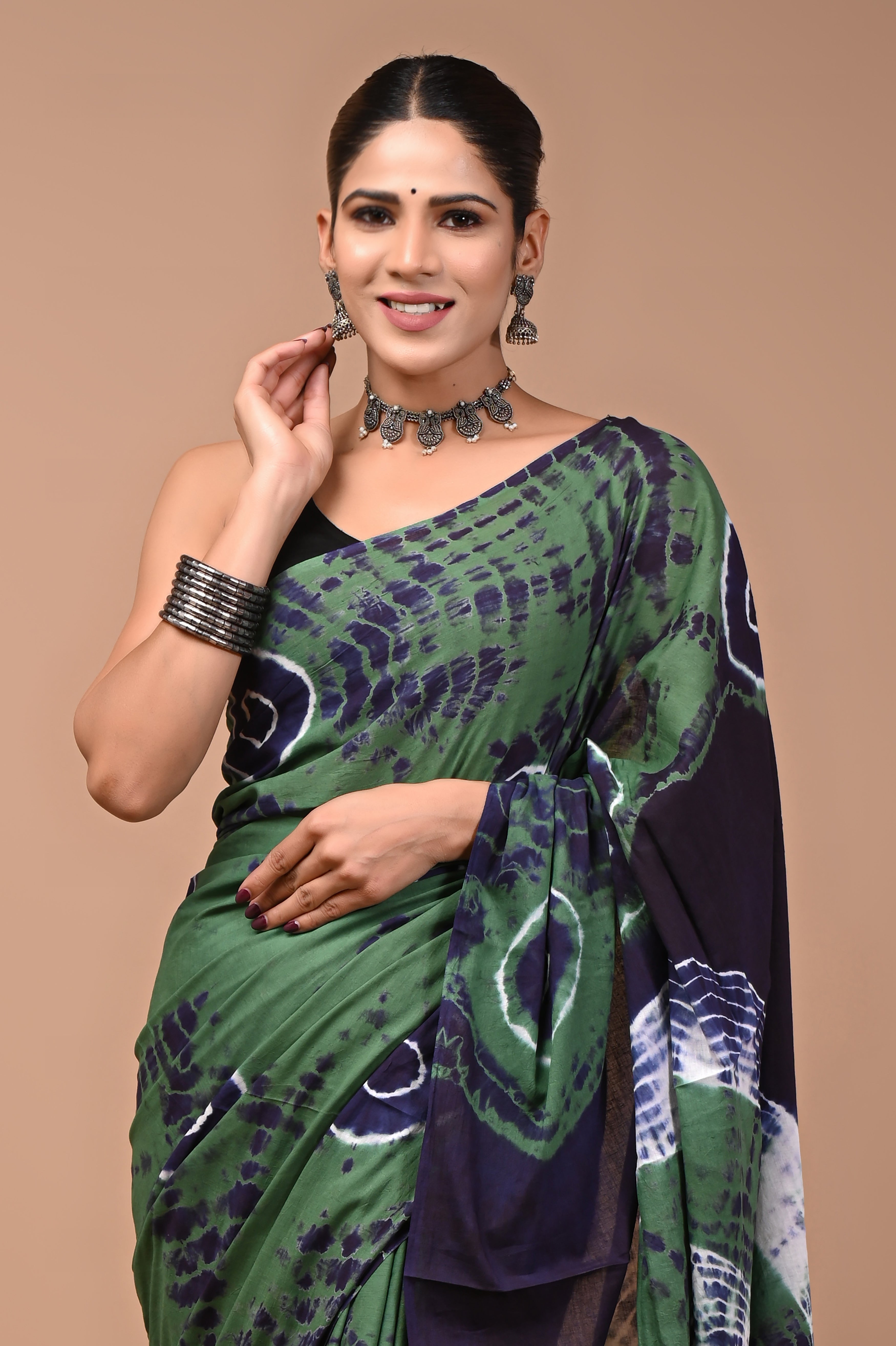 Mulmul Cotton – Moss Green