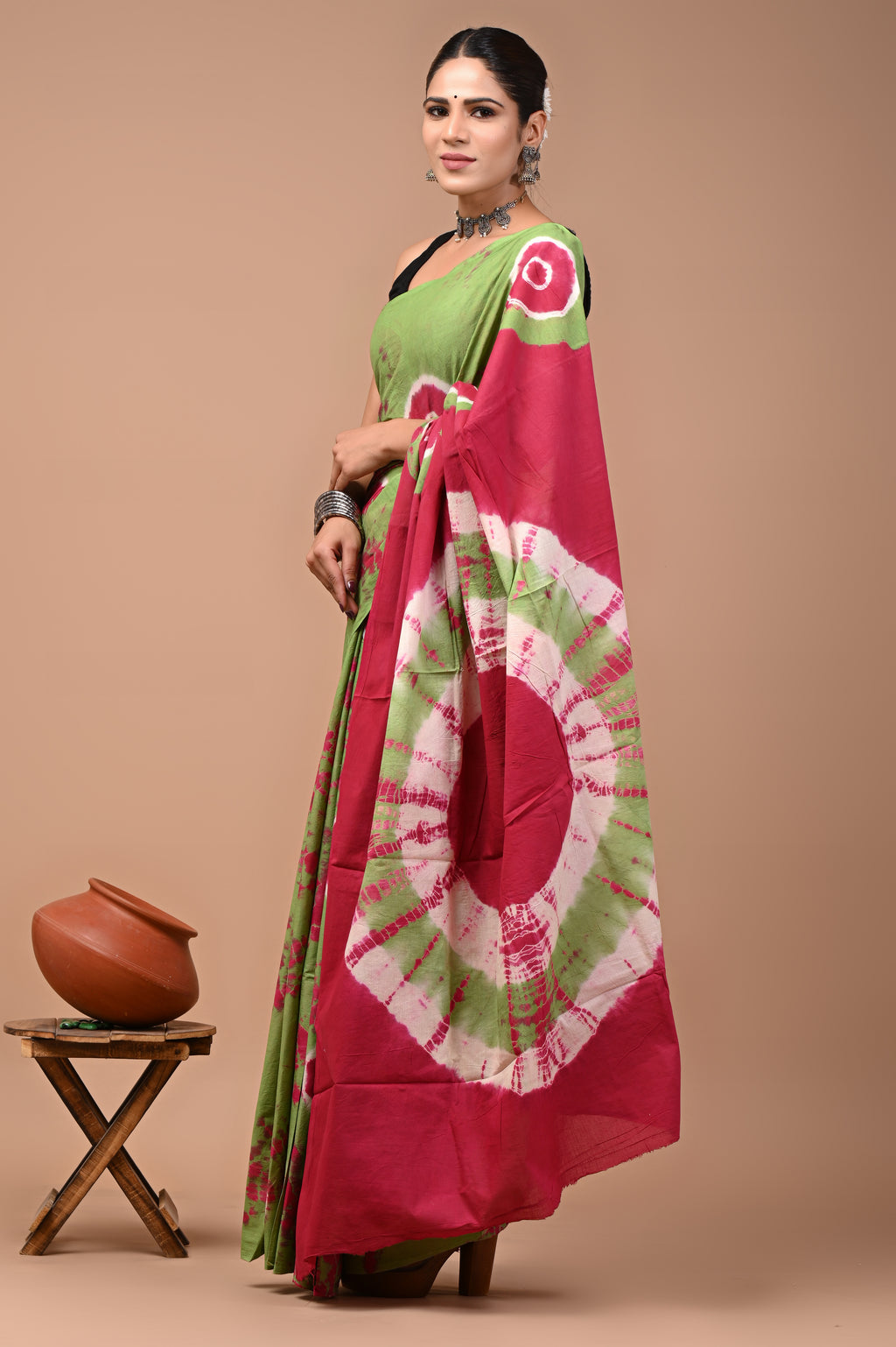 Mulmul Cotton – Olive Moss Green