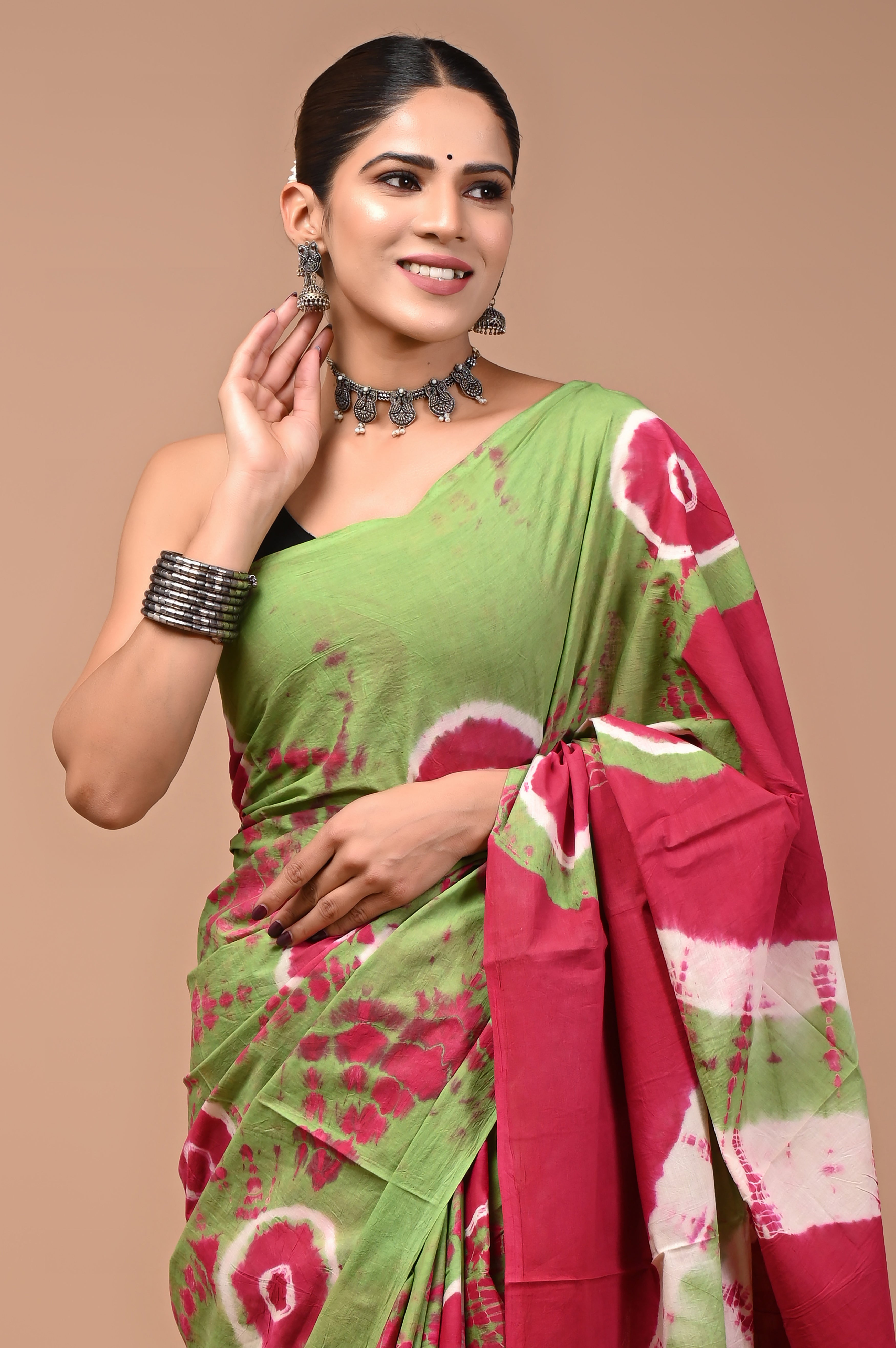 Mulmul Cotton – Olive Moss Green