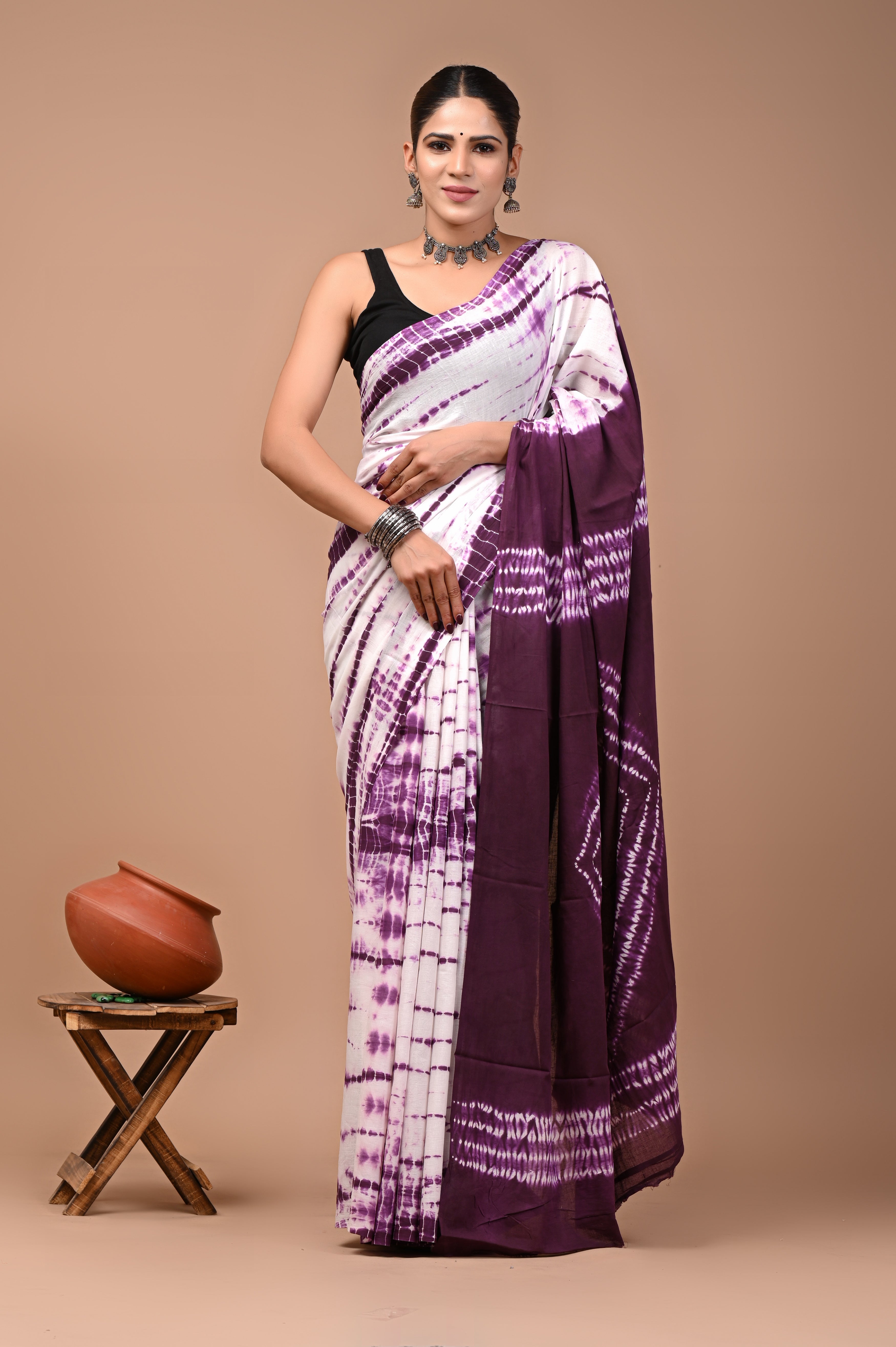 Mulmul Cotton – Deep Aubergine