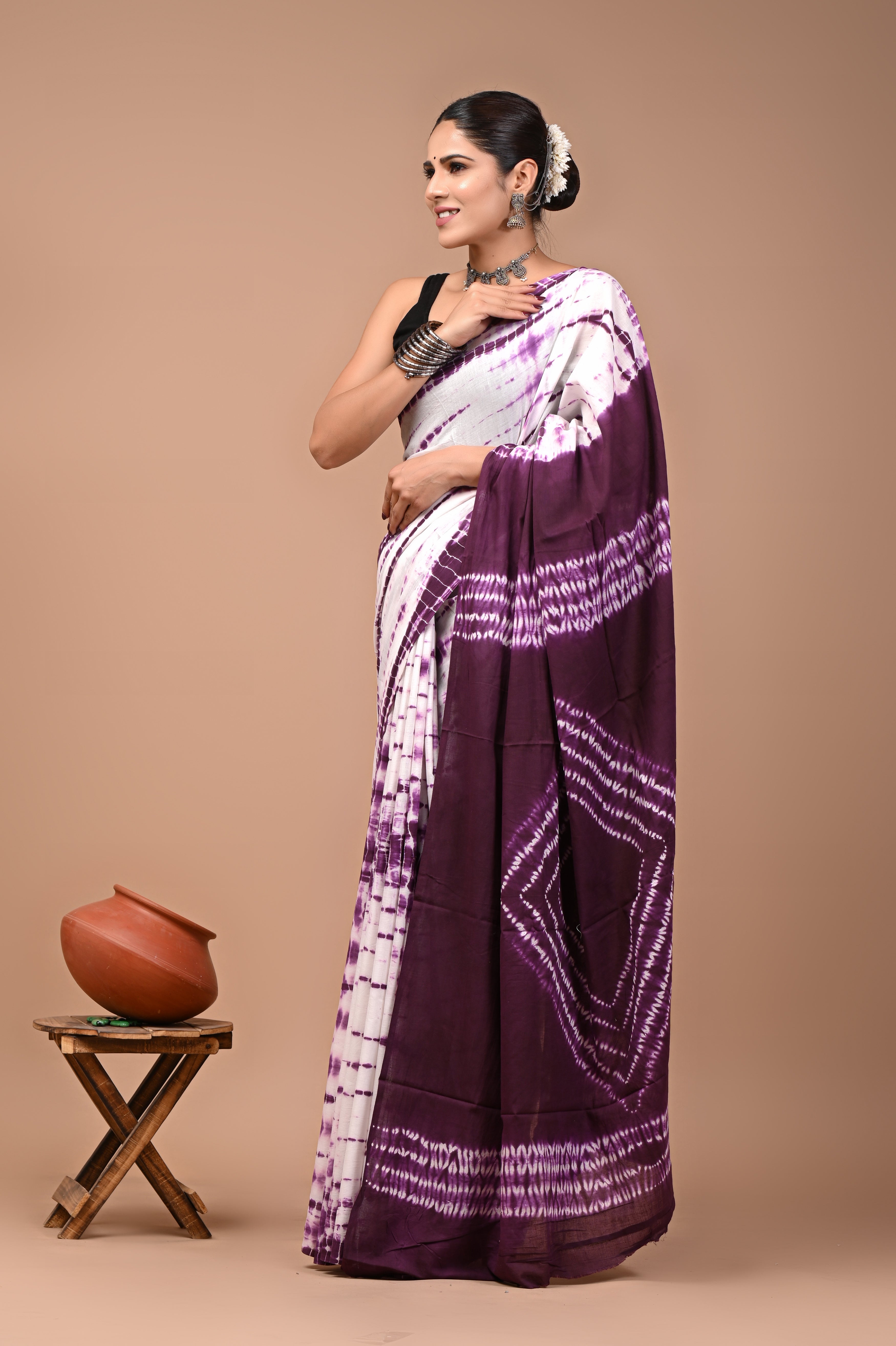 Mulmul Cotton – Deep Aubergine
