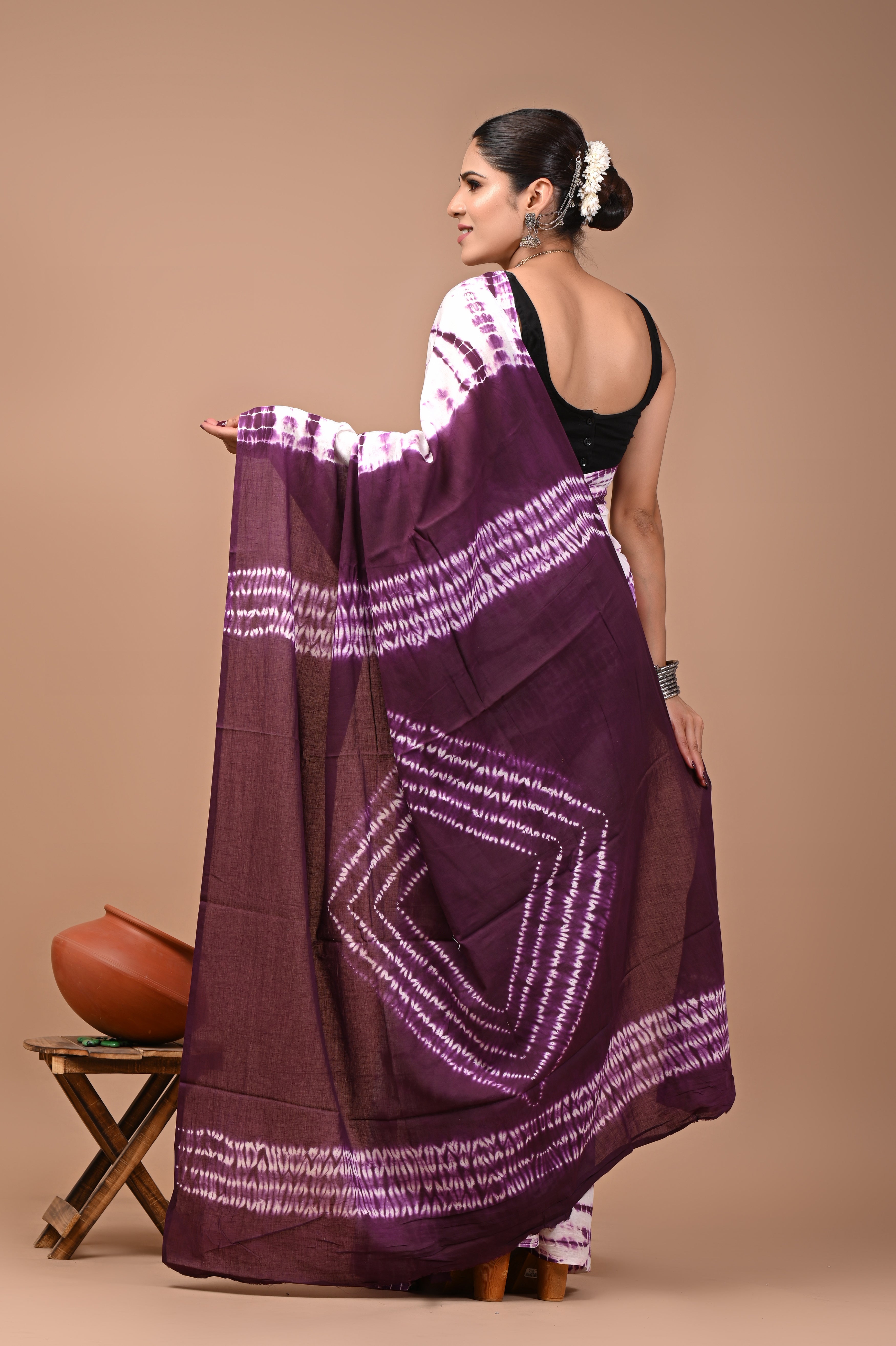 Mulmul Cotton – Deep Aubergine