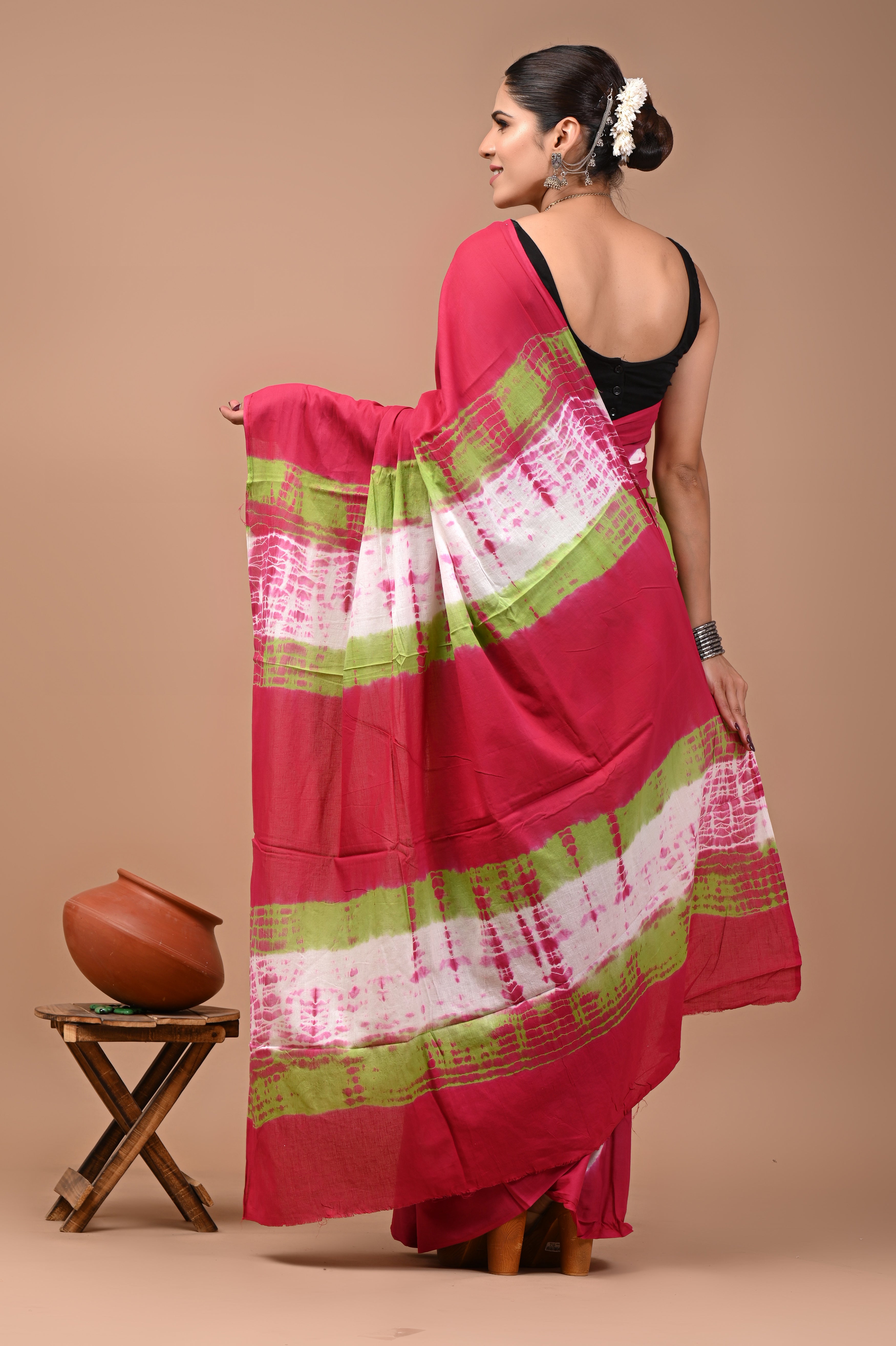 Mulmul Cotton – Crimson Rose