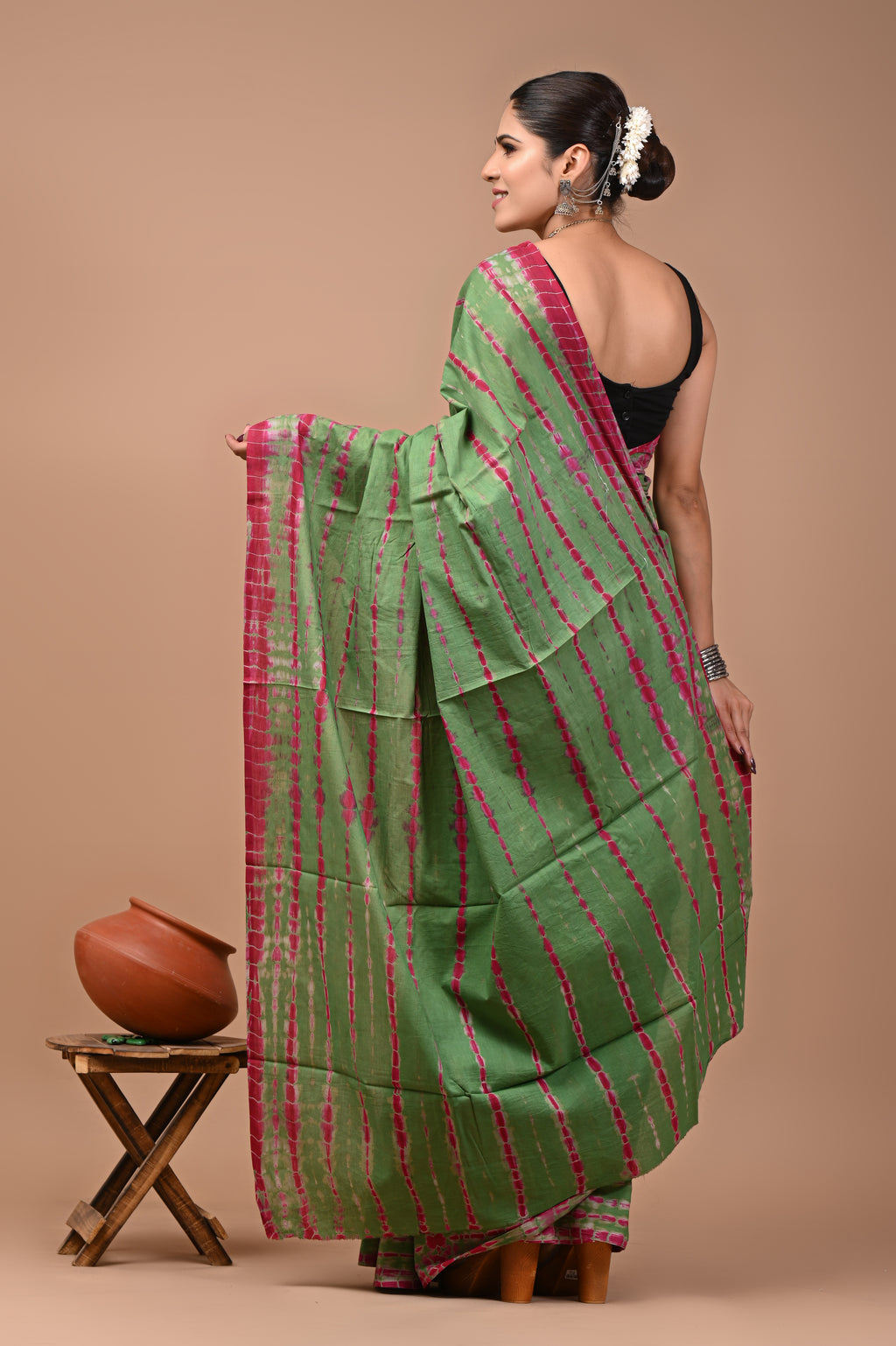 Mulmul Cotton – Moss Green