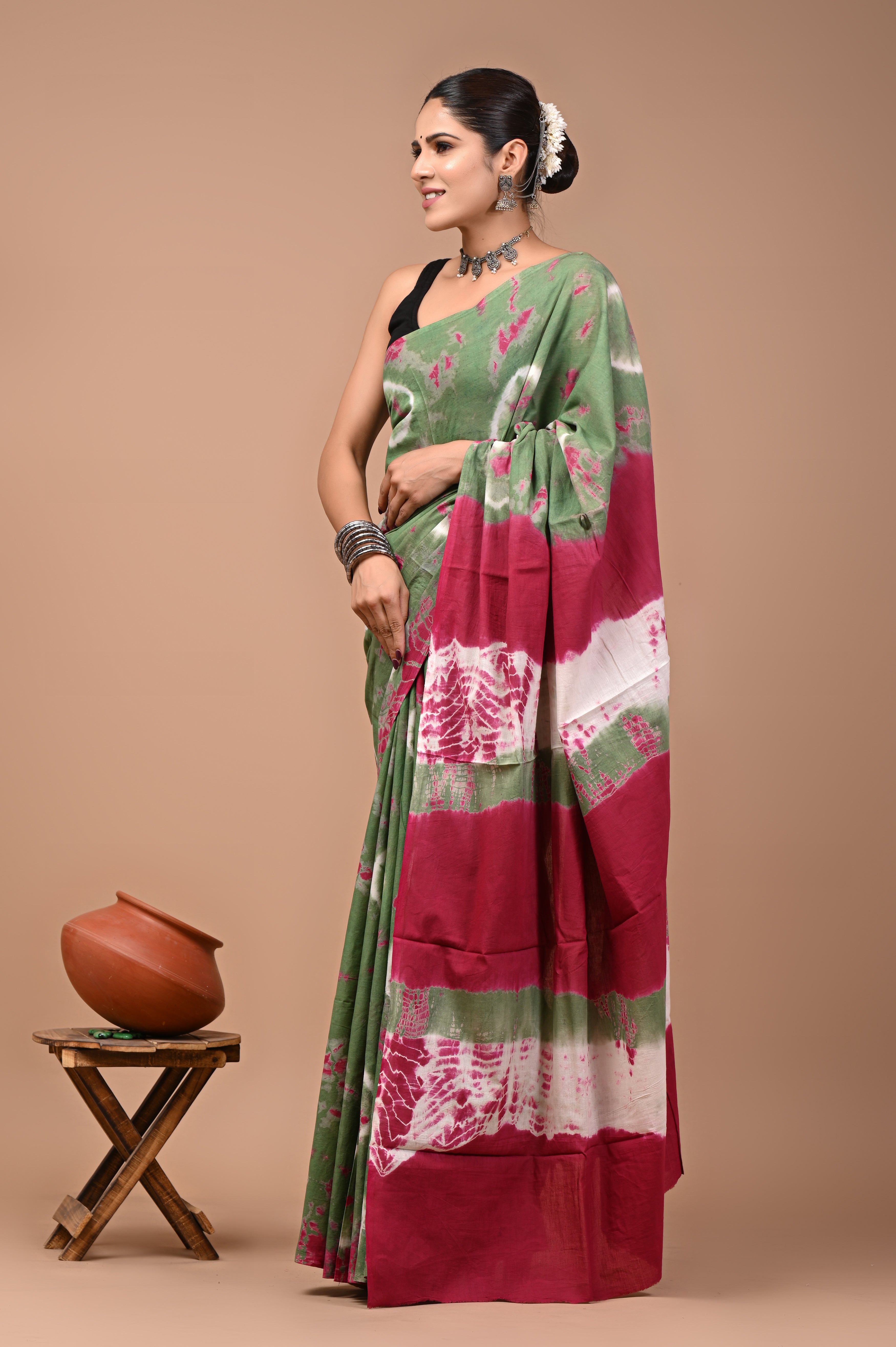 Mulmul Cotton - Sage green shade