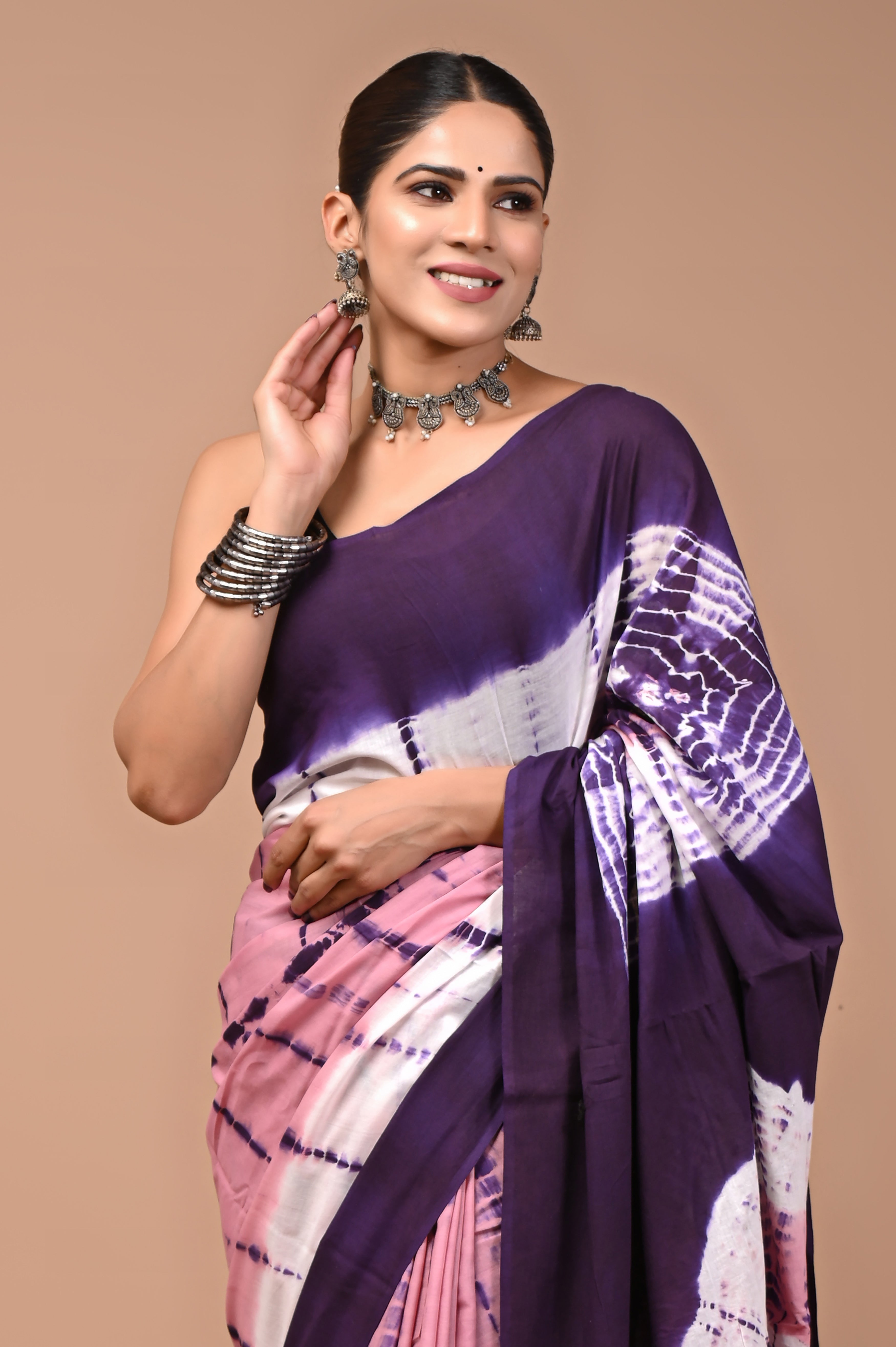 Mulmul Cotton – Dark plum purple