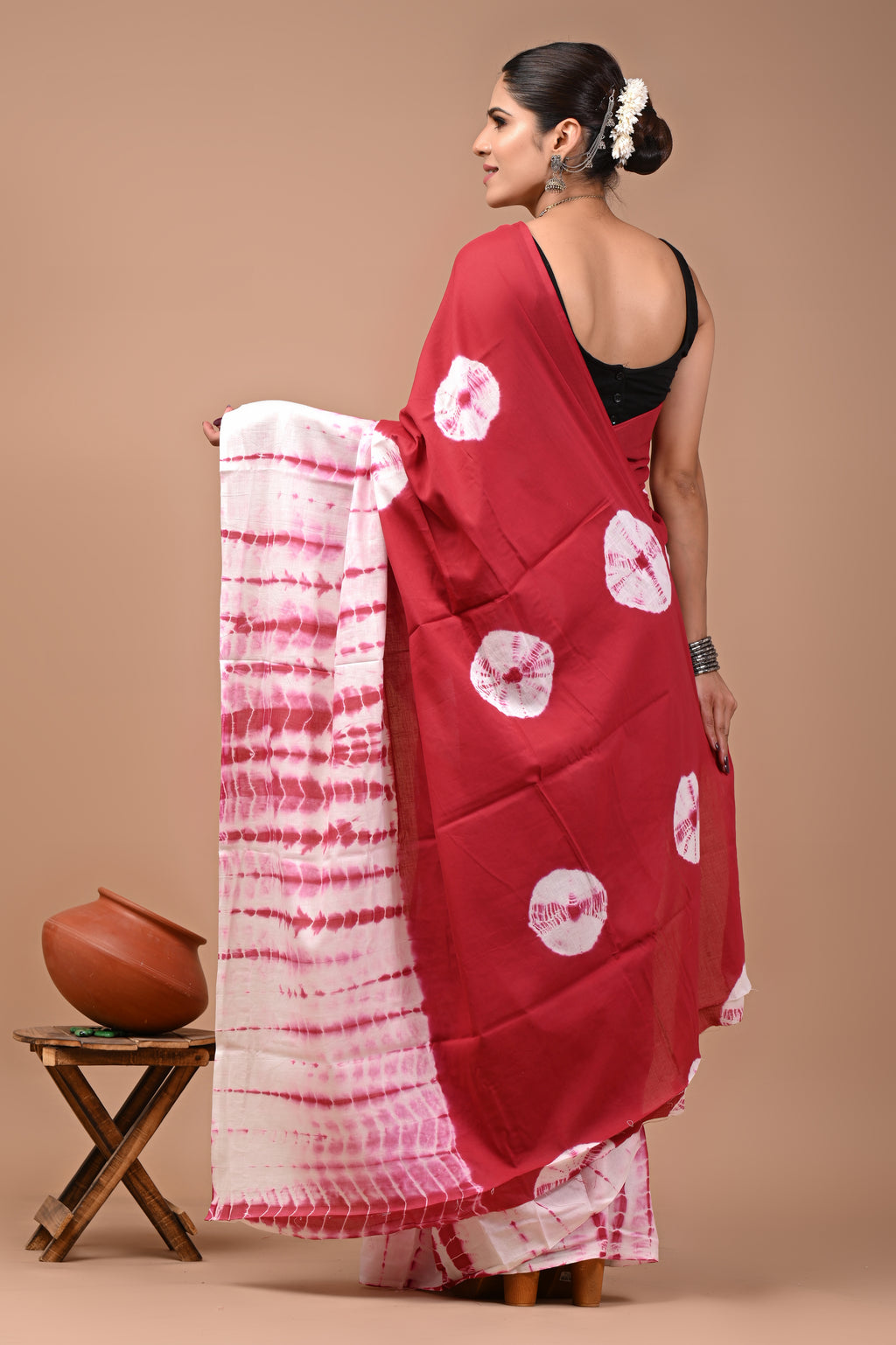 Mulmul Cotton – Deep Wine Red