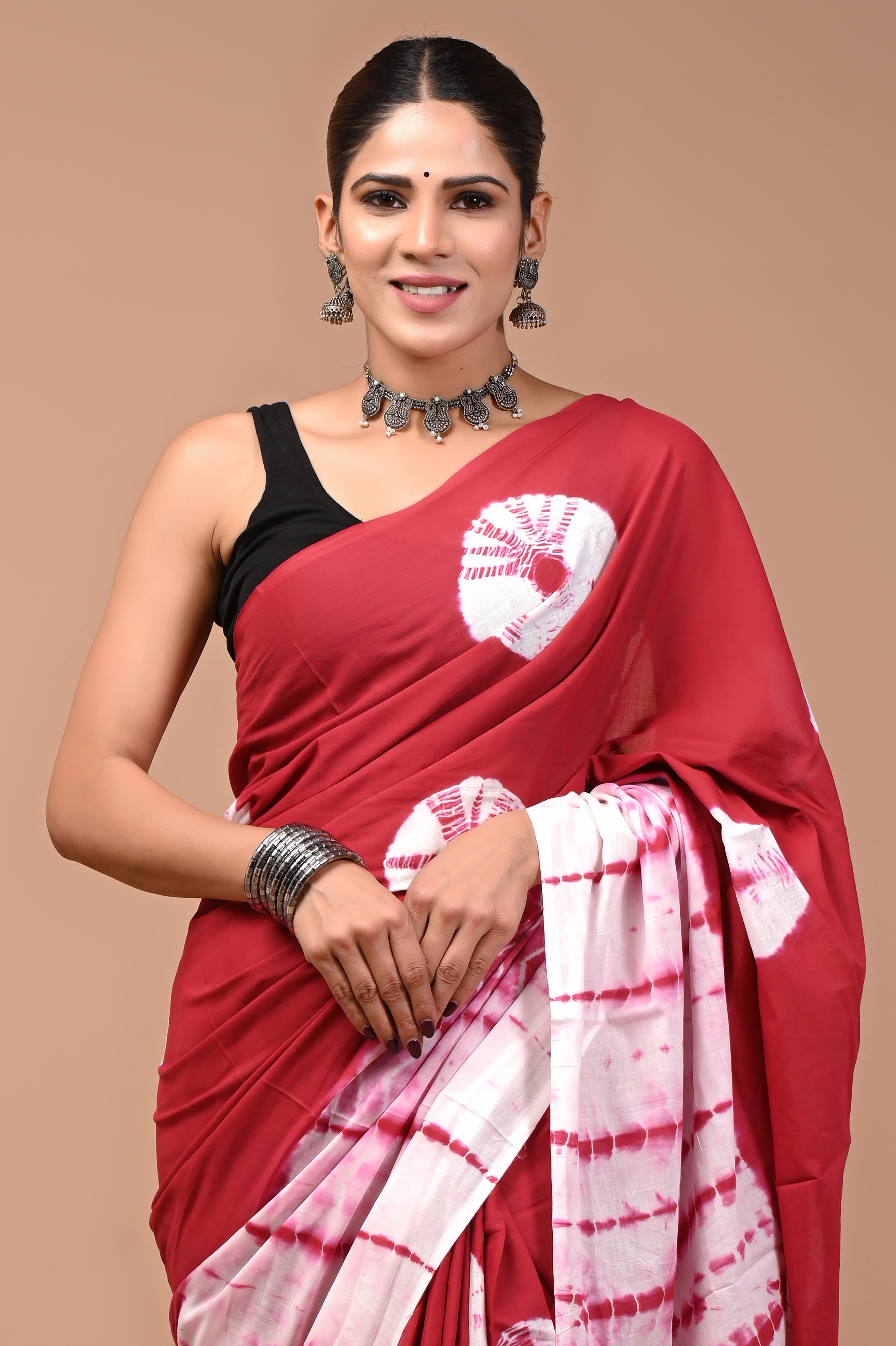 Mulmul Cotton – Deep Wine Red