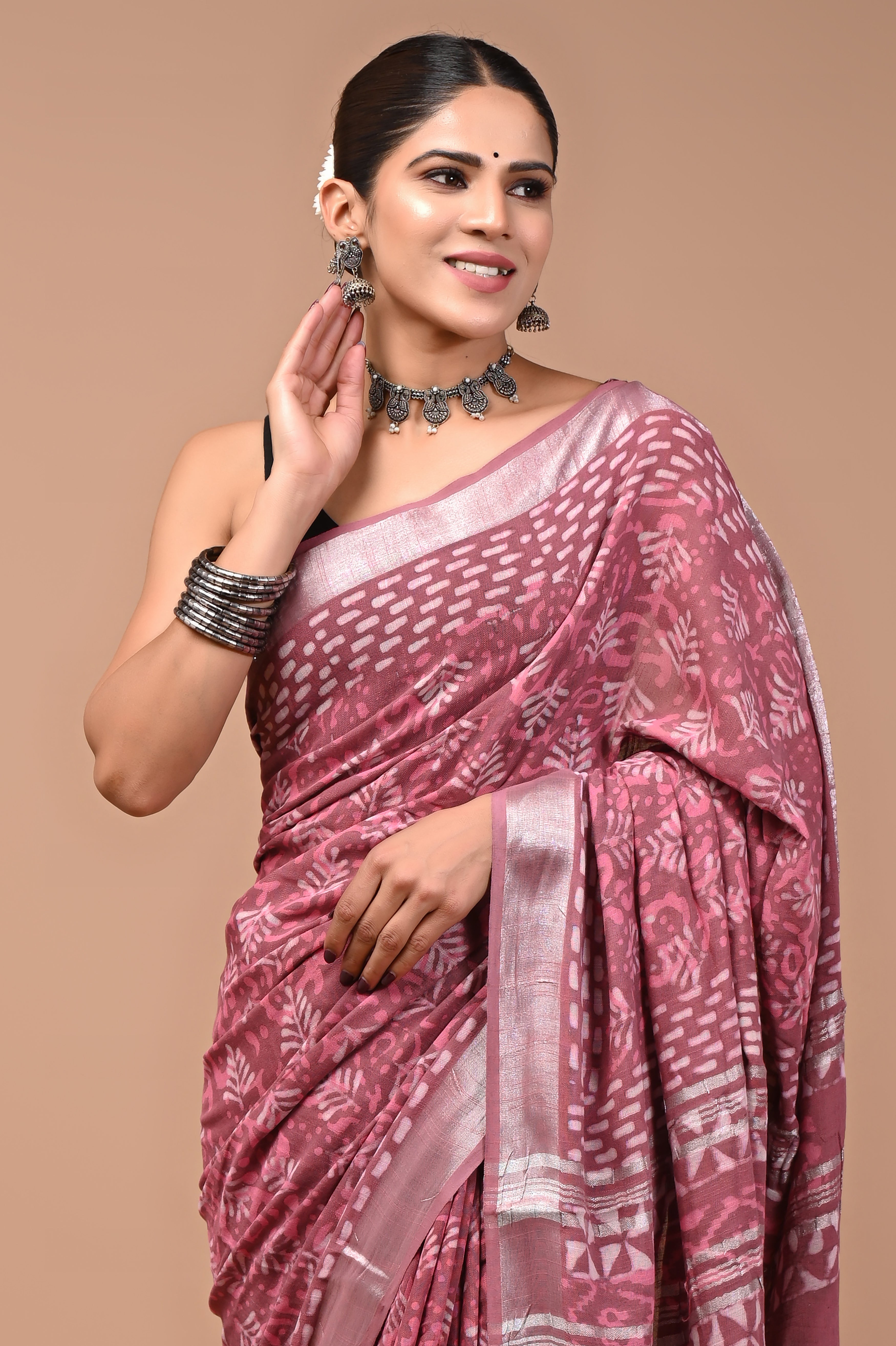 Mulmul Cotton – Dusty Berry