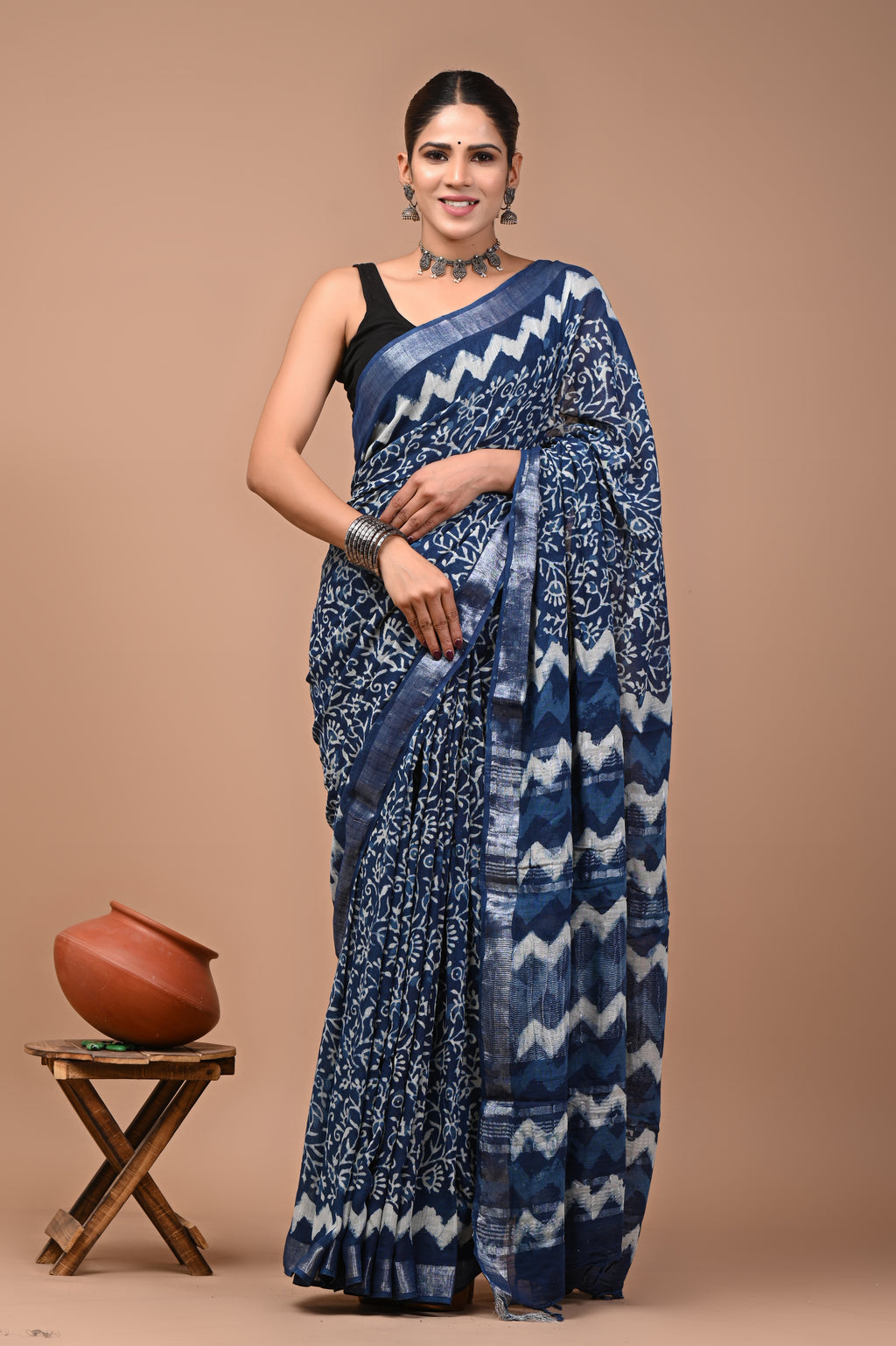 Mulmul Cotton – Steel Blue