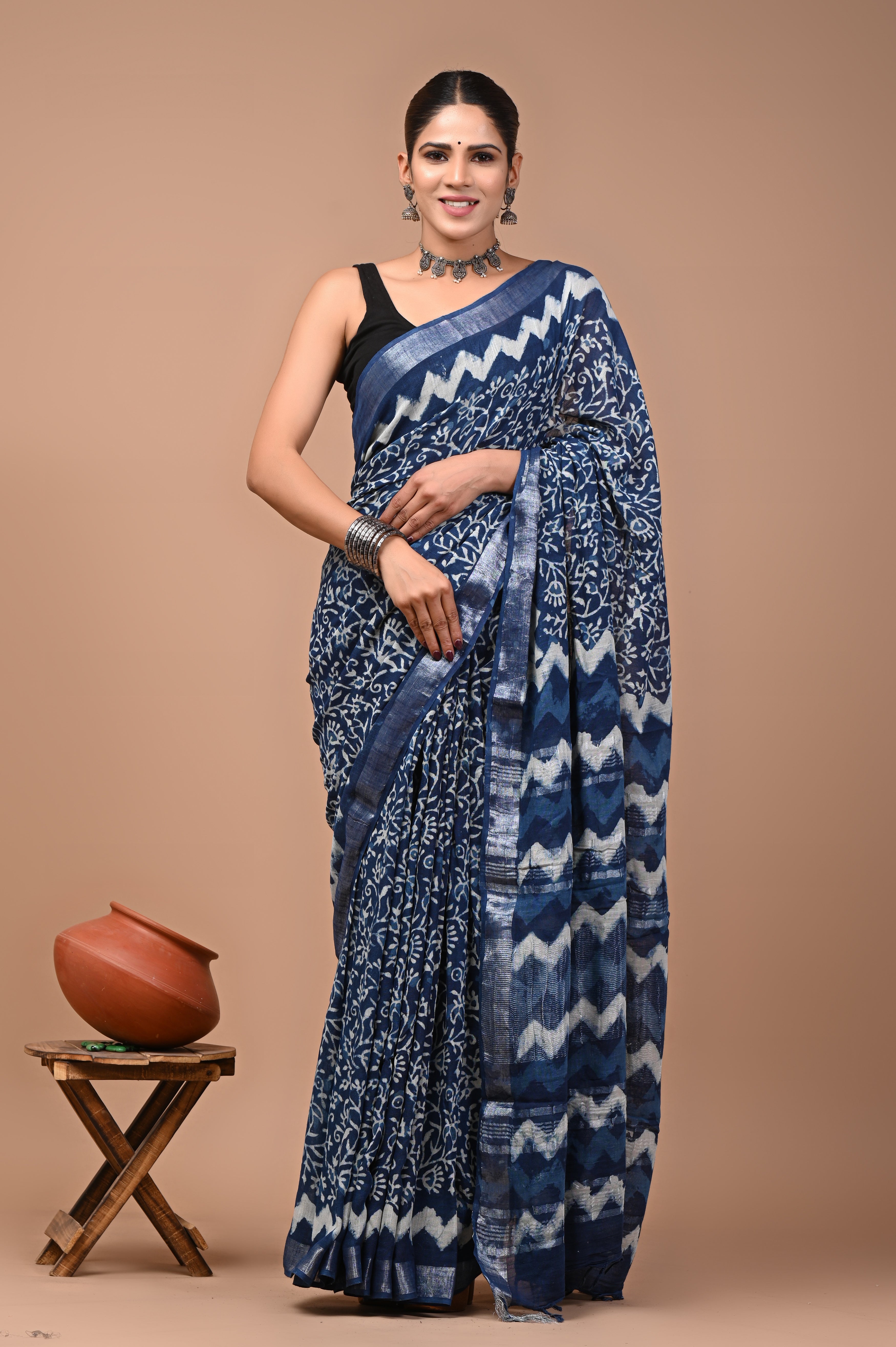 Mulmul Cotton – Steel Blue