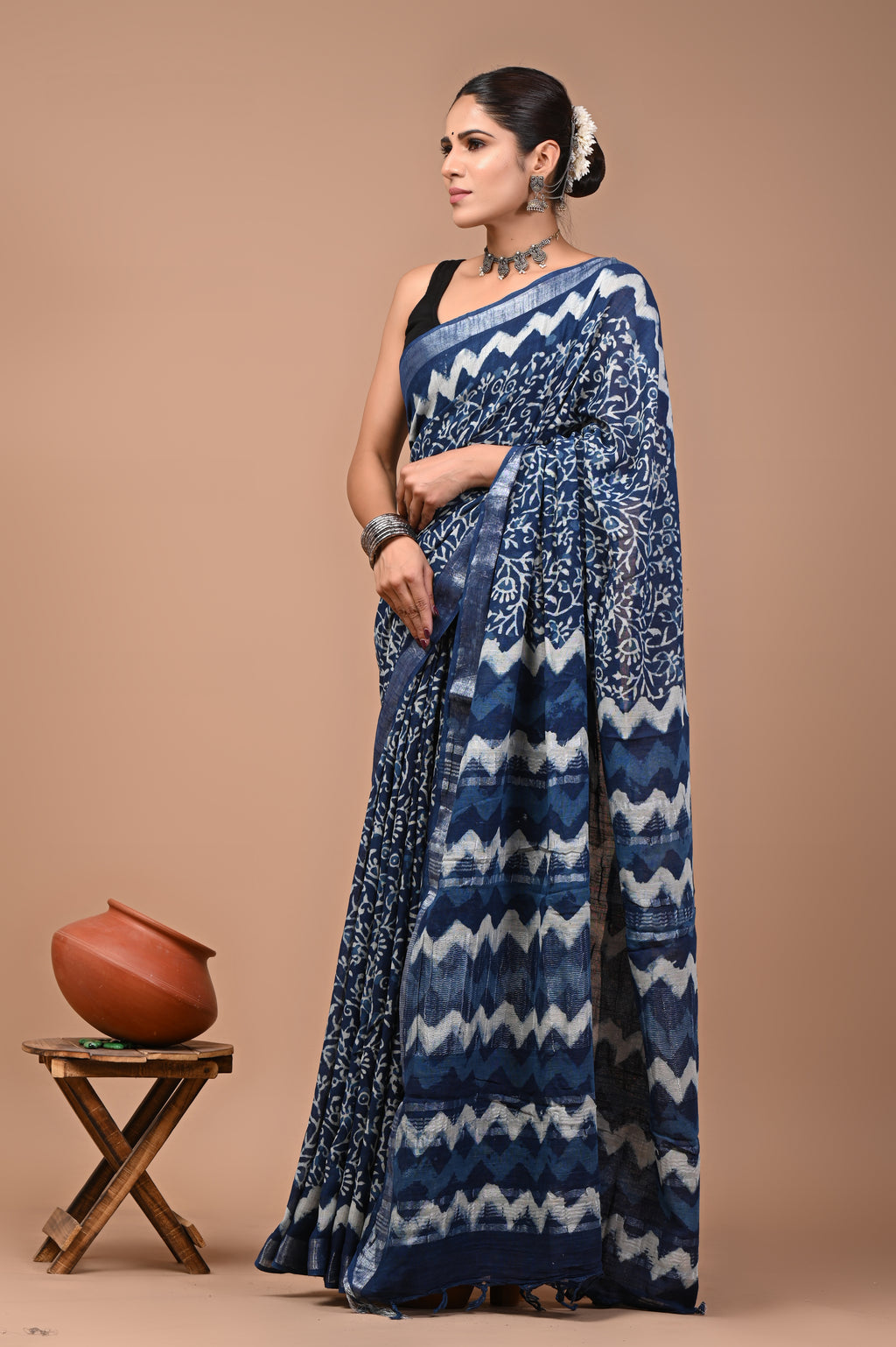 Mulmul Cotton – Steel Blue