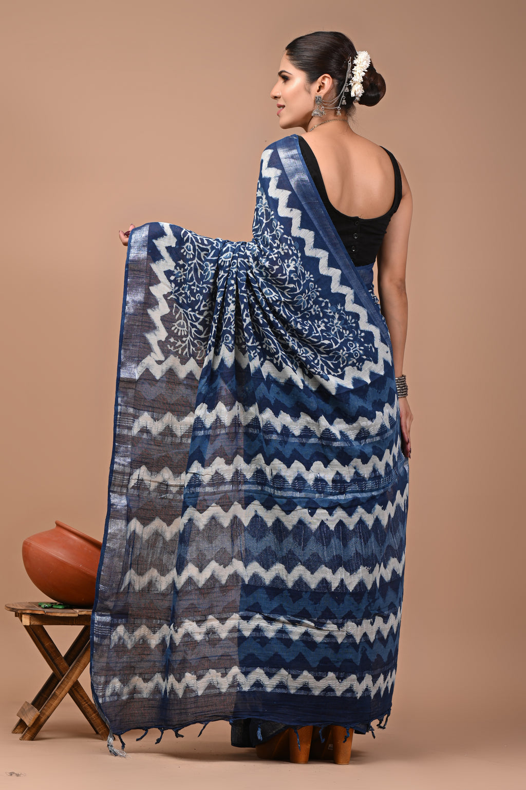 Mulmul Cotton – Steel Blue