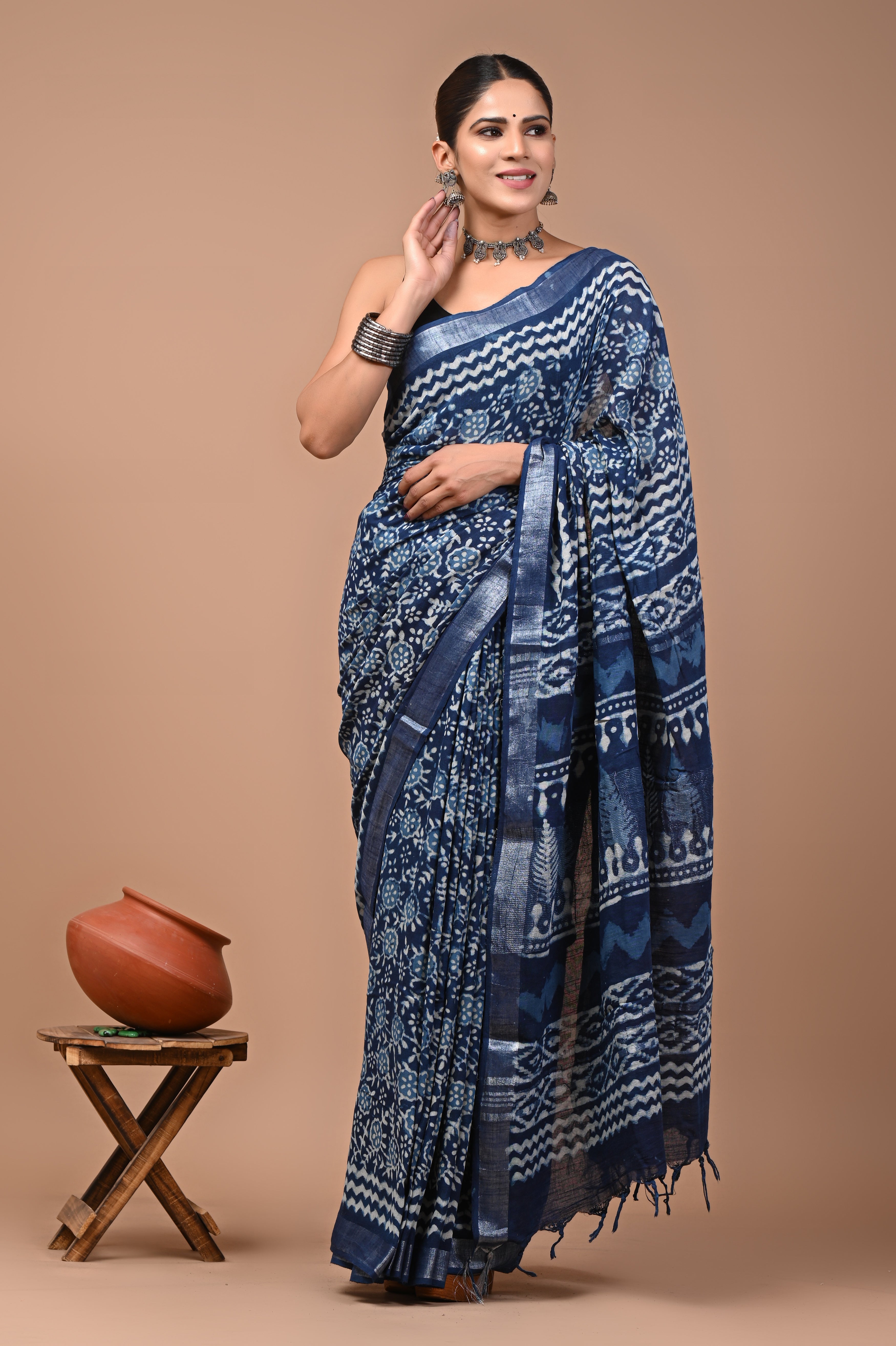 Mulmul Cotton – Midnight Navy