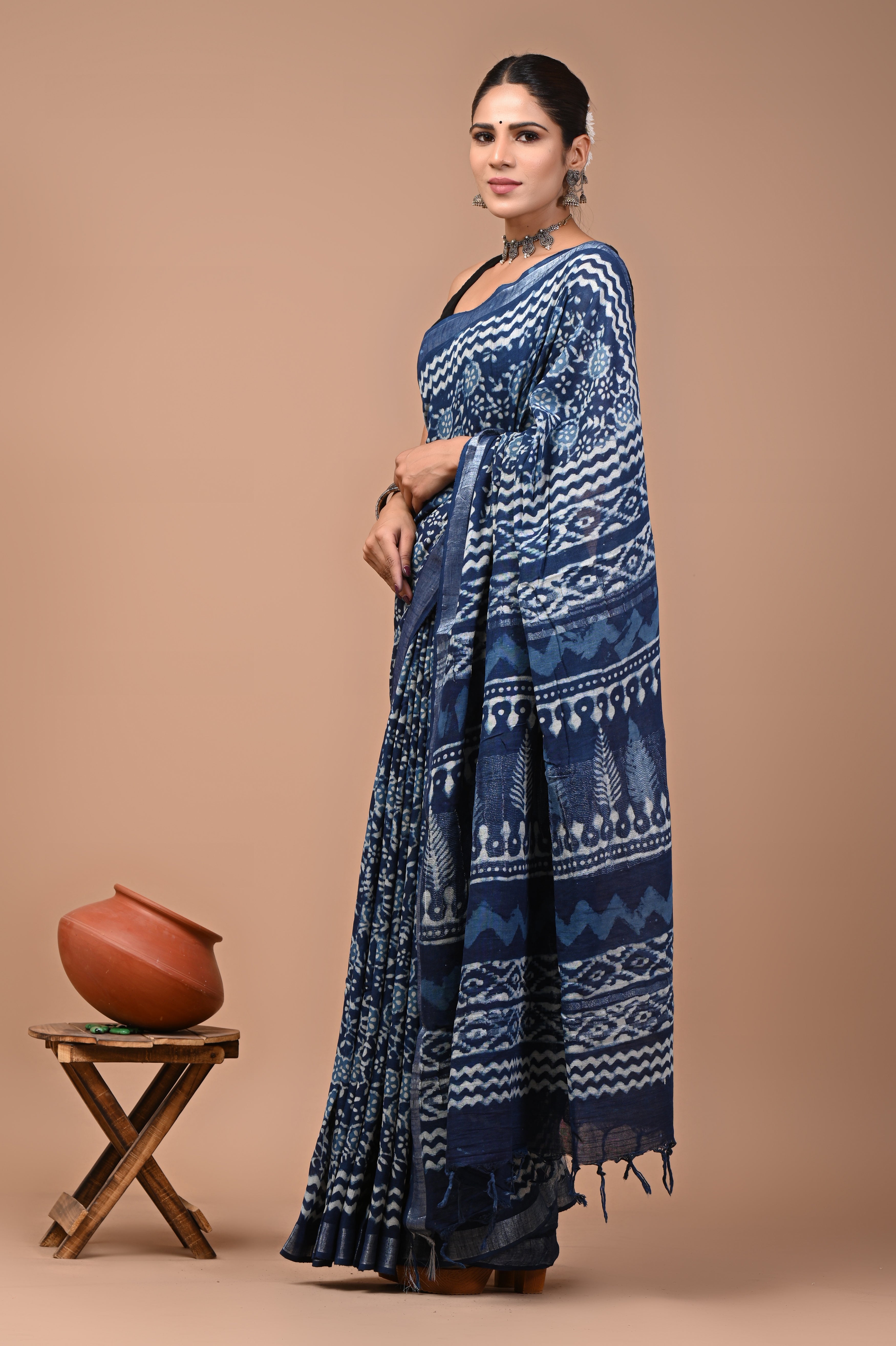 Mulmul Cotton – Midnight Navy