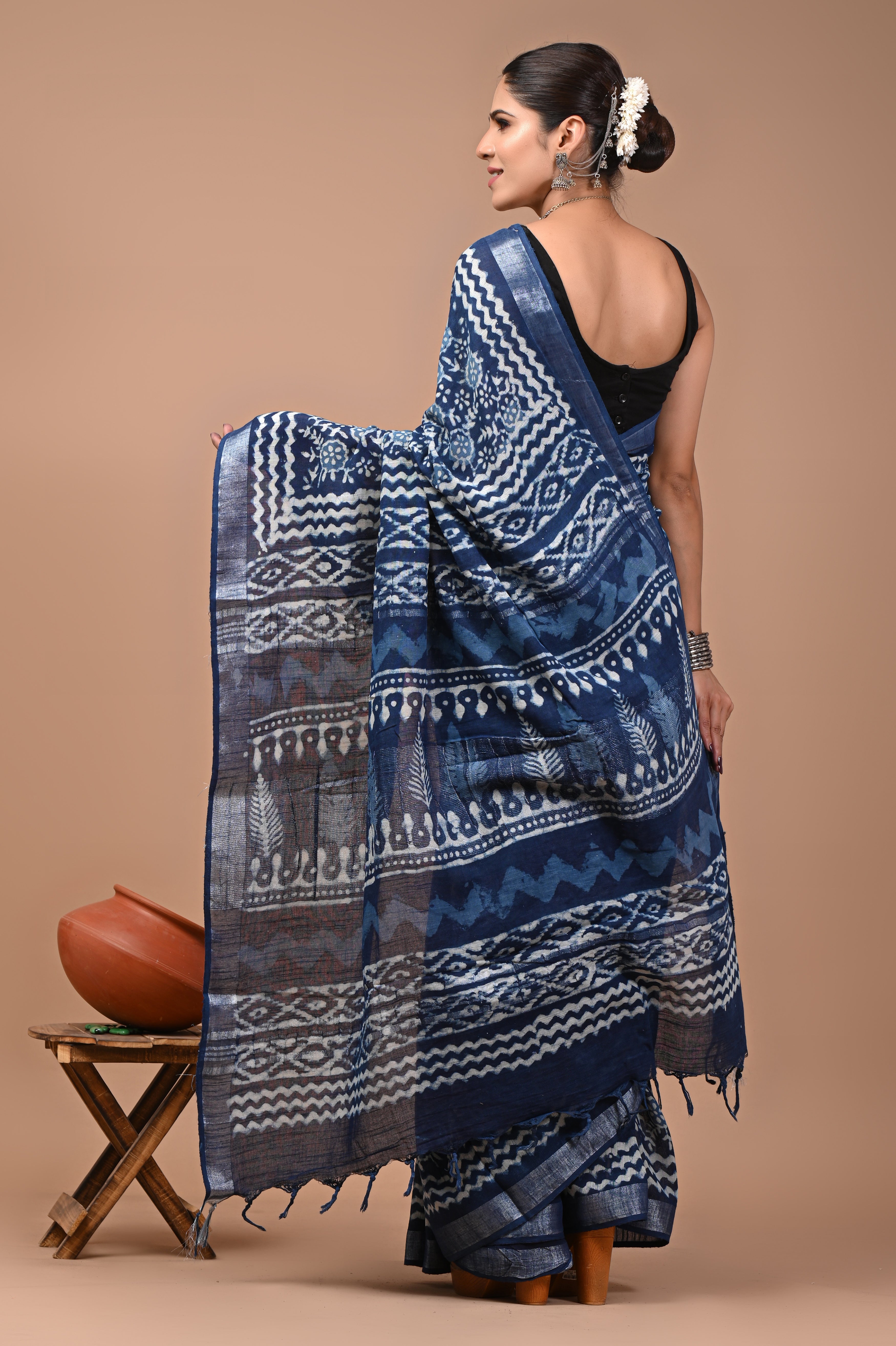 Mulmul Cotton – Midnight Navy