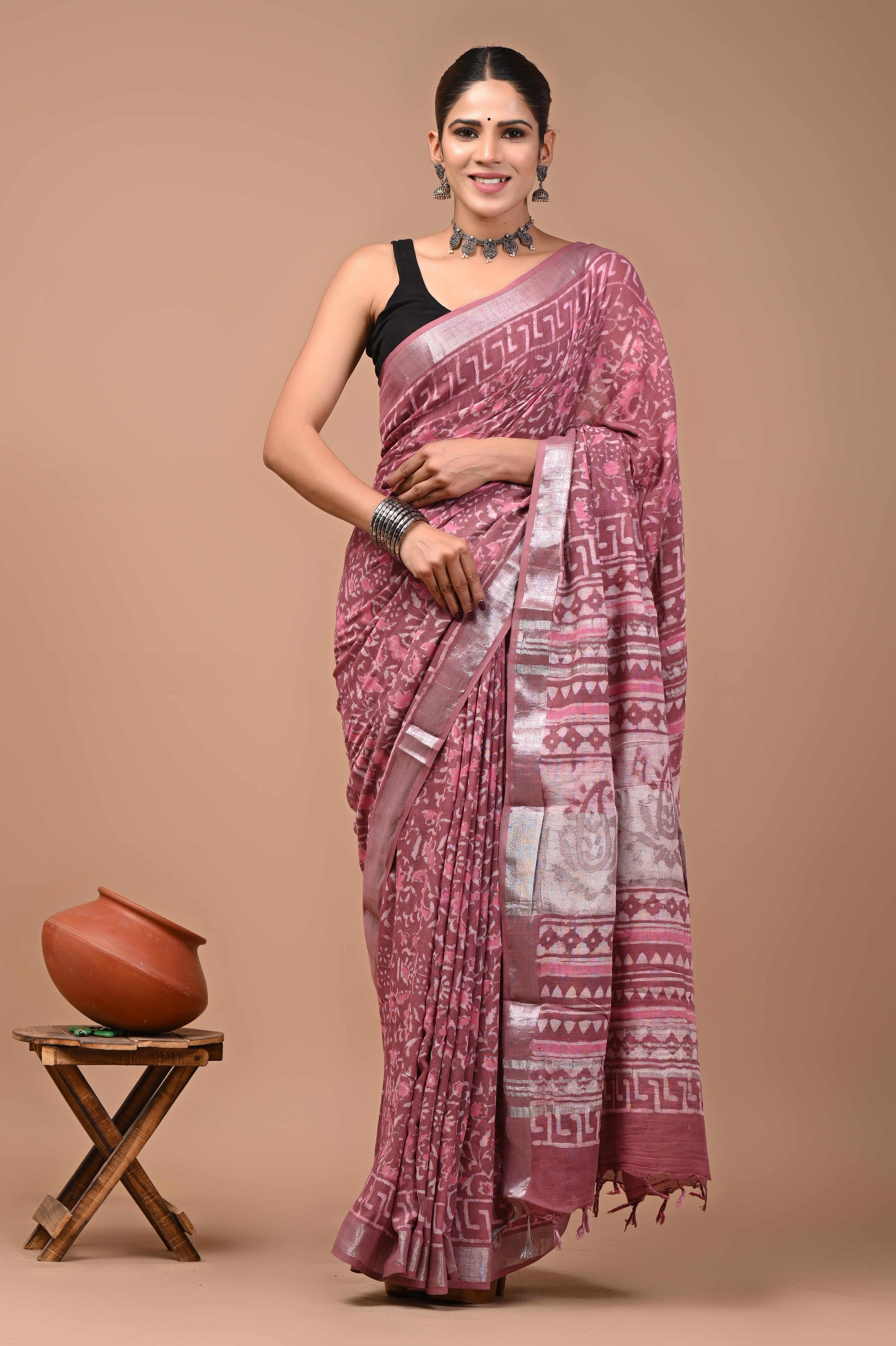 Mulmul Cotton – Rosewood Pink