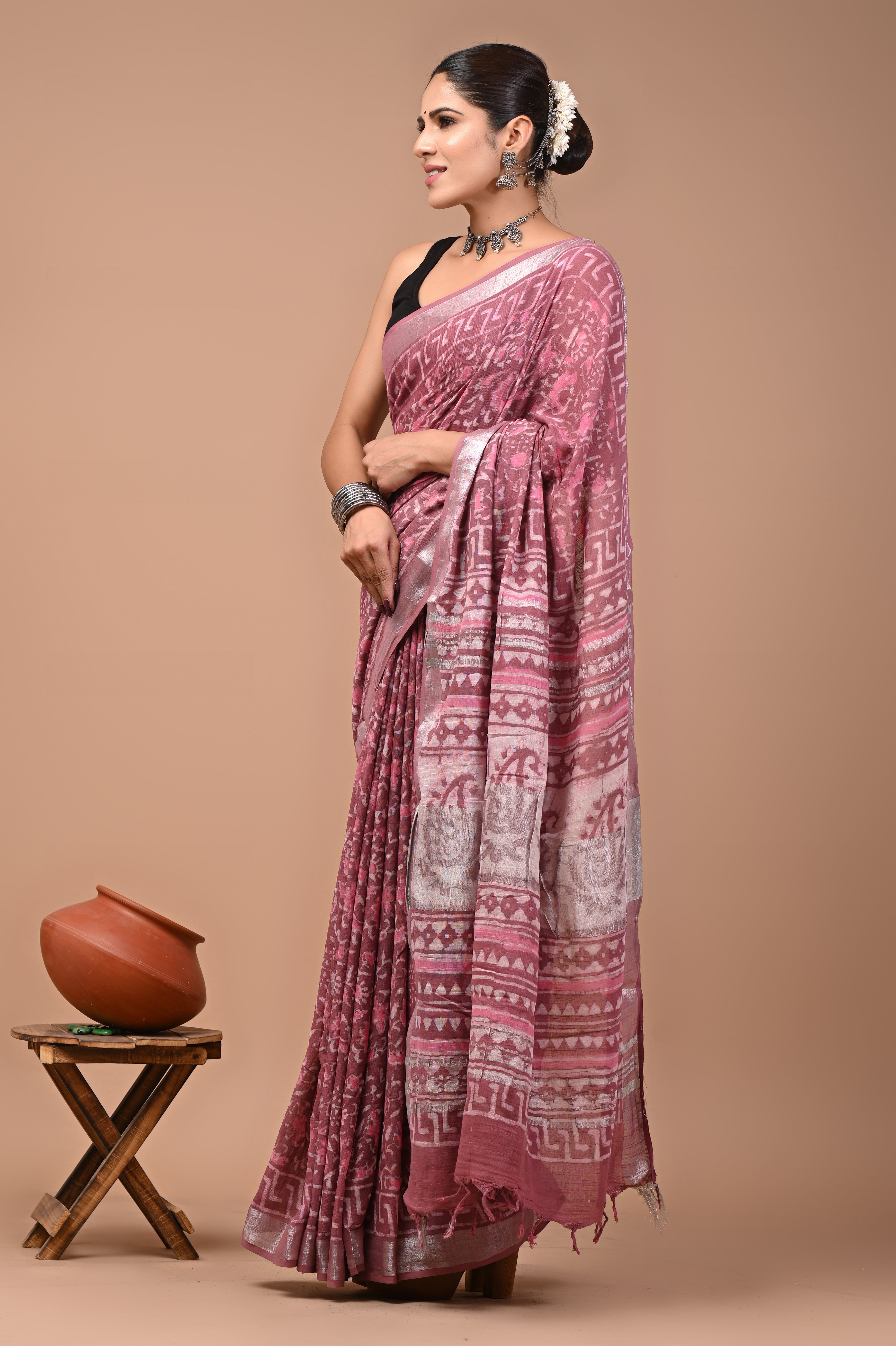 Mulmul Cotton – Rosewood Pink