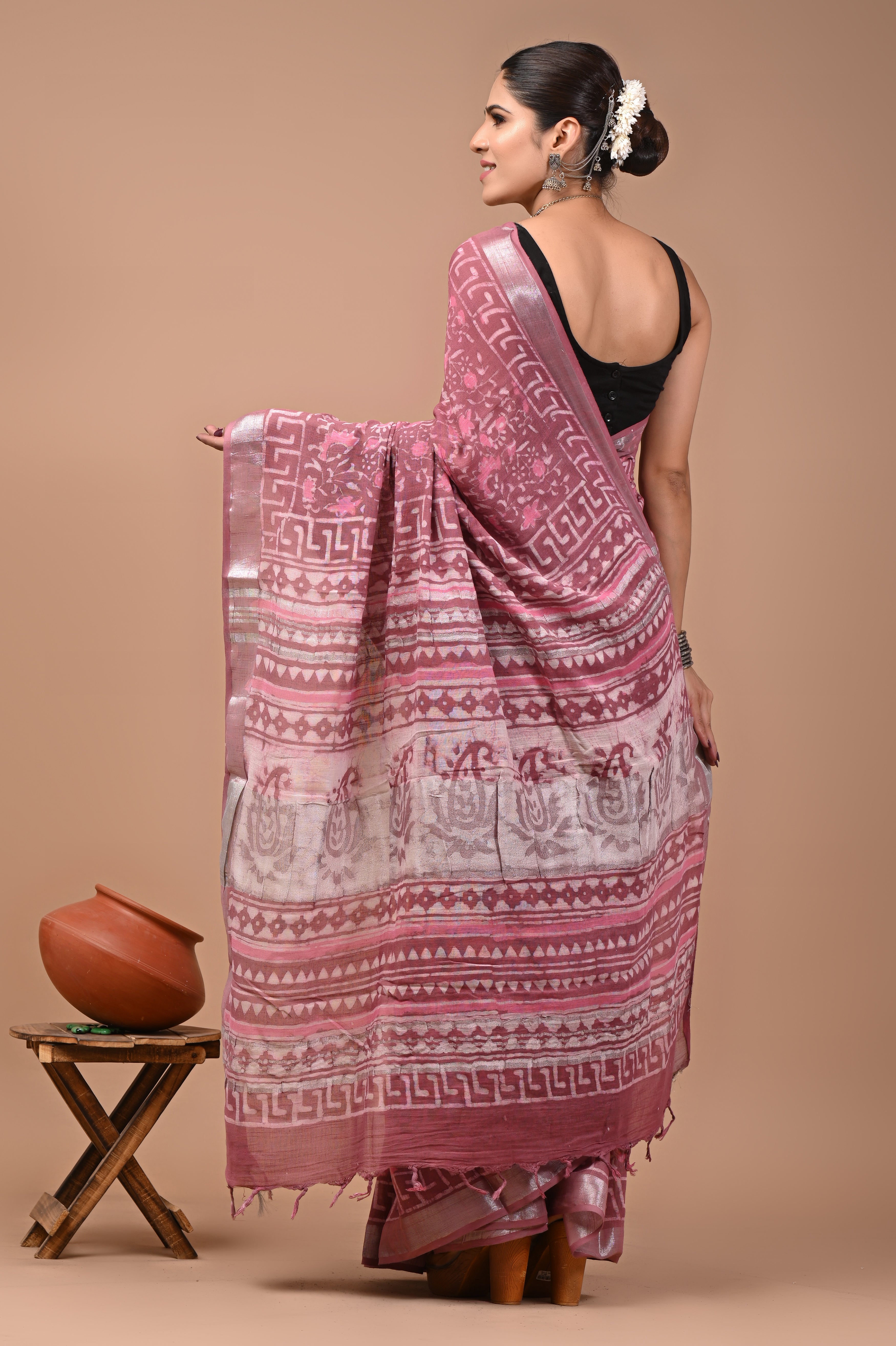 Mulmul Cotton – Rosewood Pink