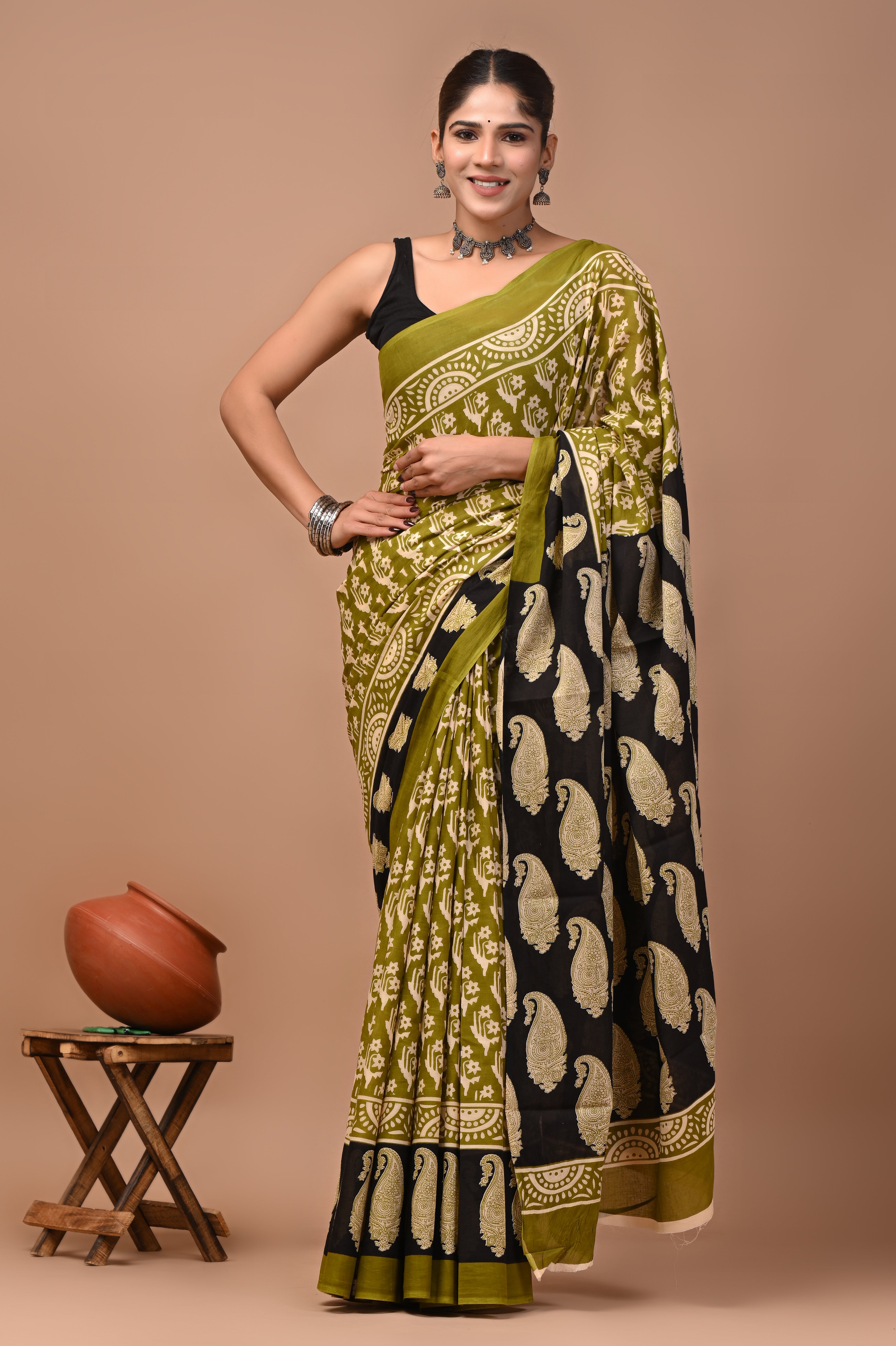 Mulmul Cotton – Dark golden yellow