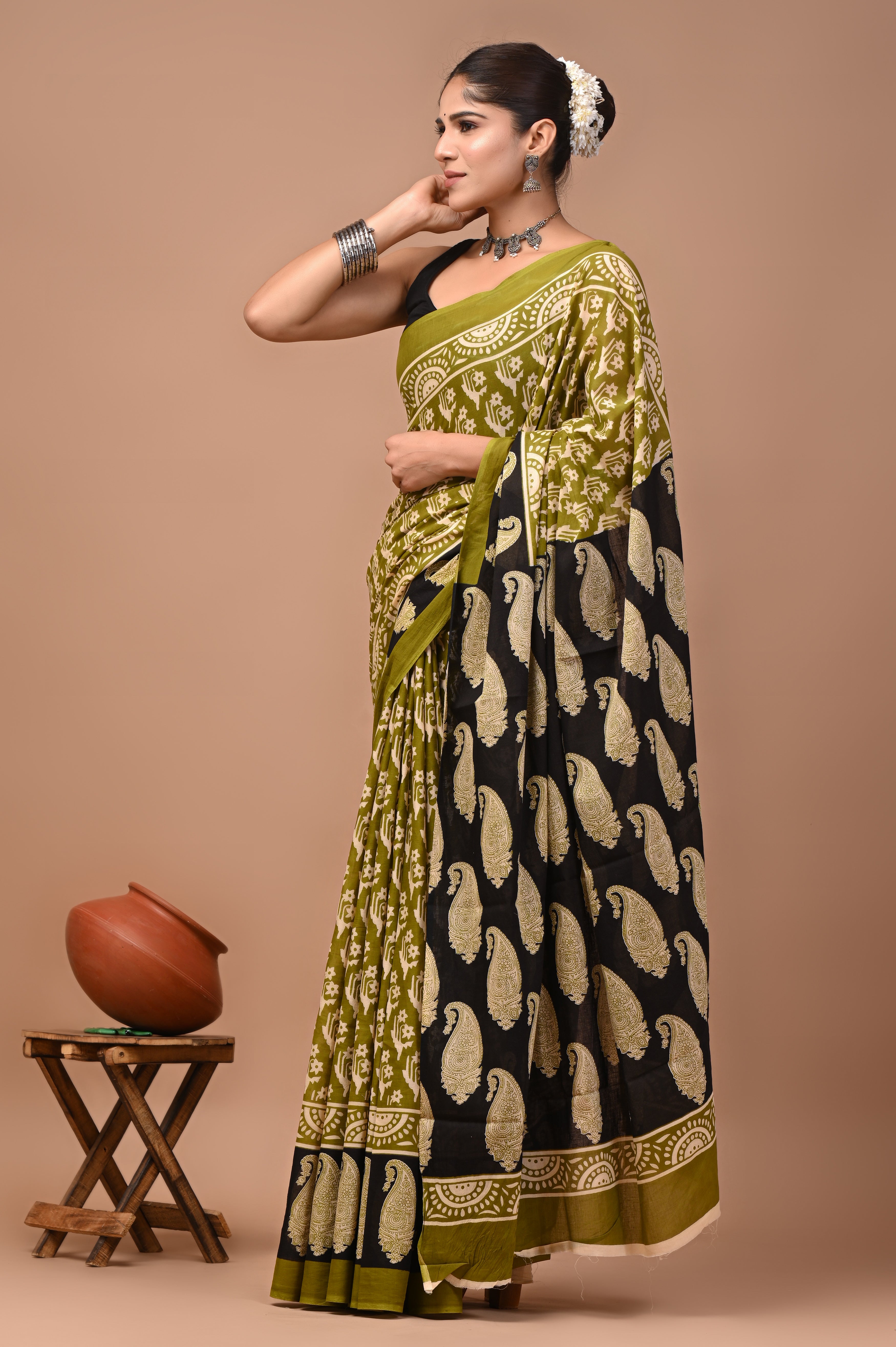 Mulmul Cotton – Dark golden yellow