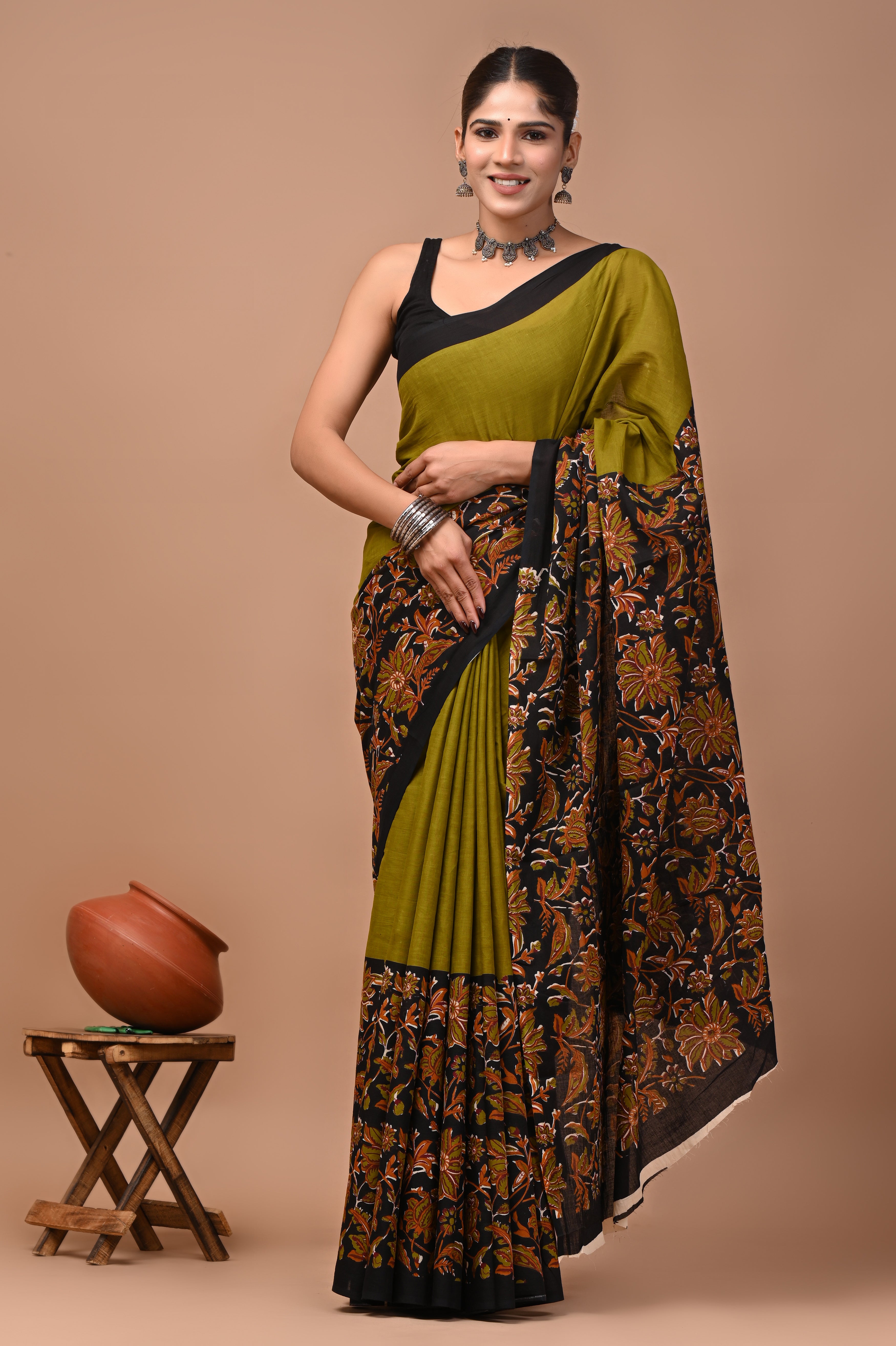 Mulmul Cotton – Dark golden brown