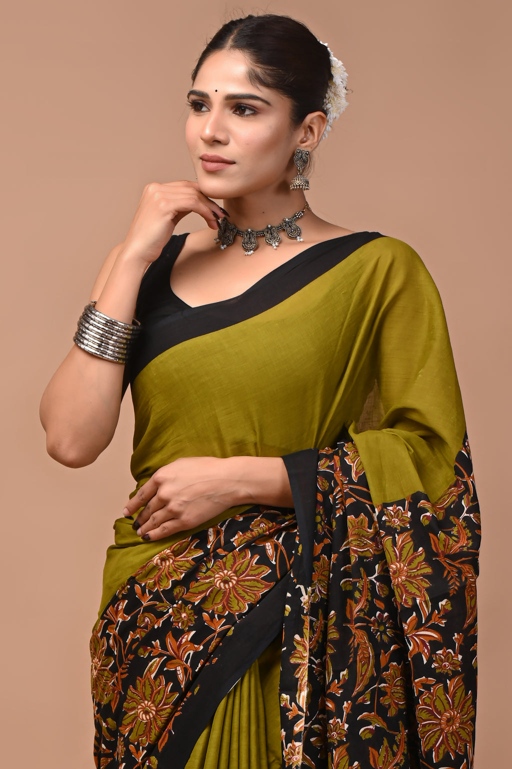 Mulmul Cotton – Dark golden brown