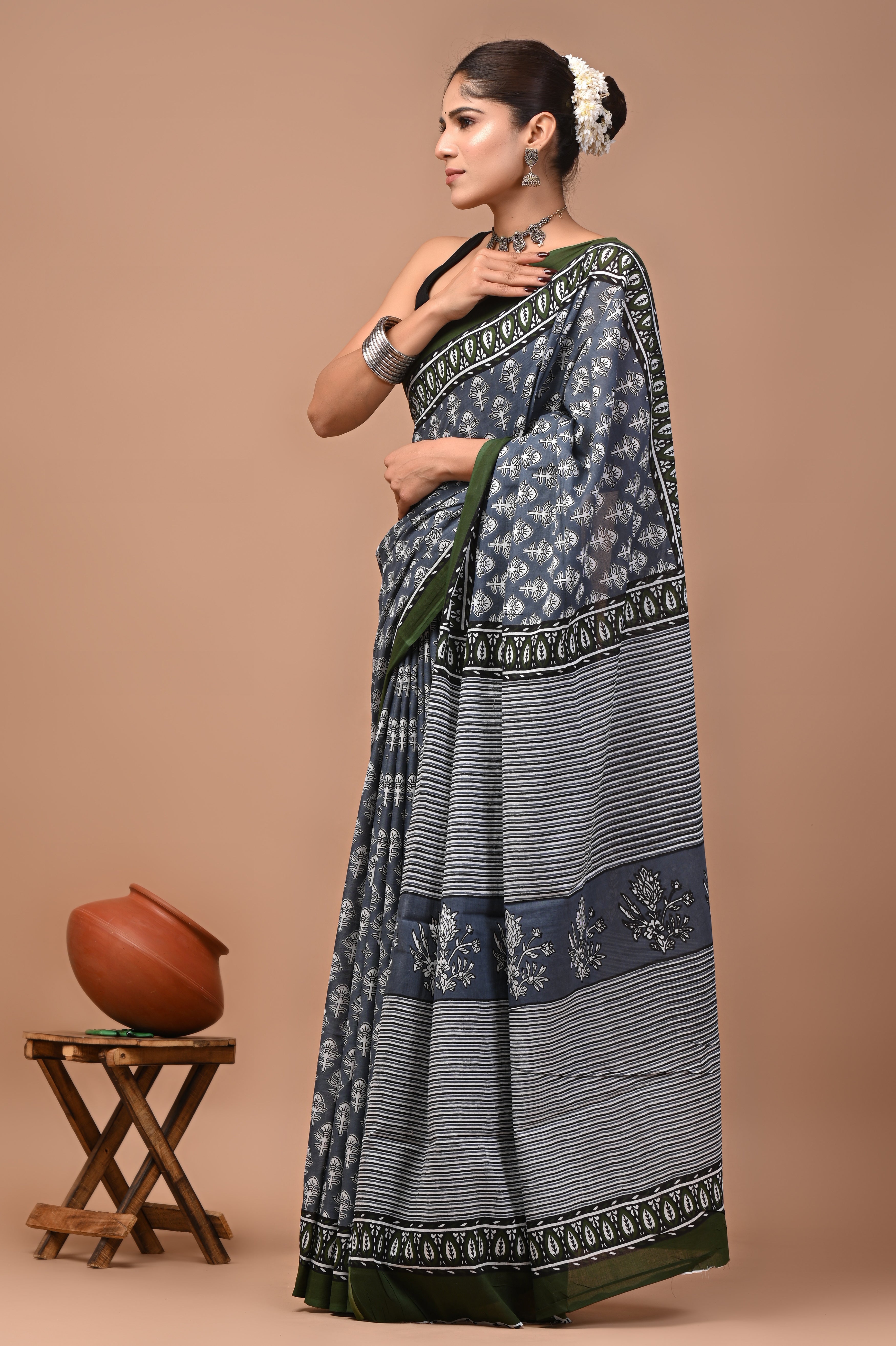 Mulmul Cotton – Dark slate gray