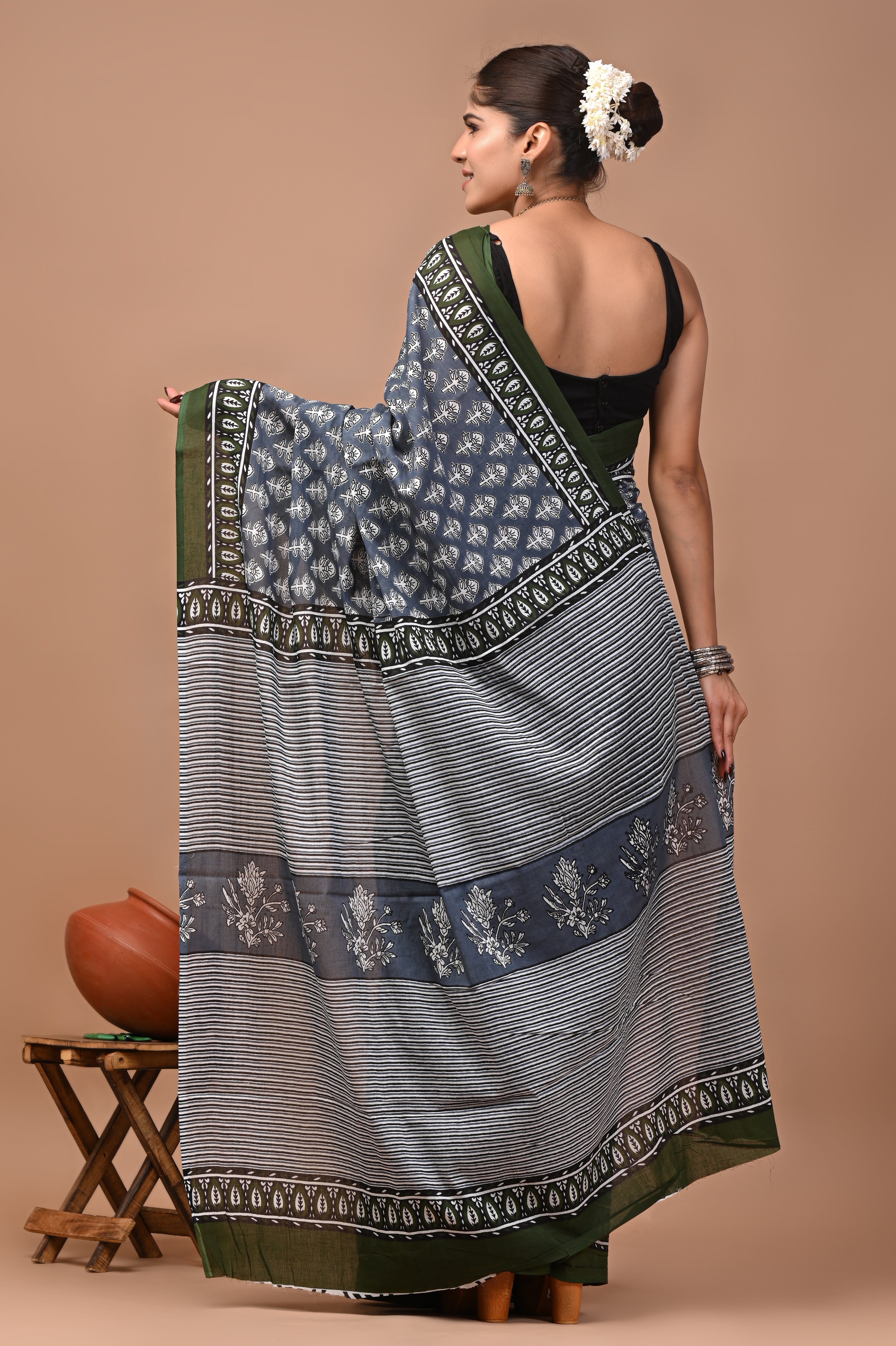Mulmul Cotton – Dark slate gray