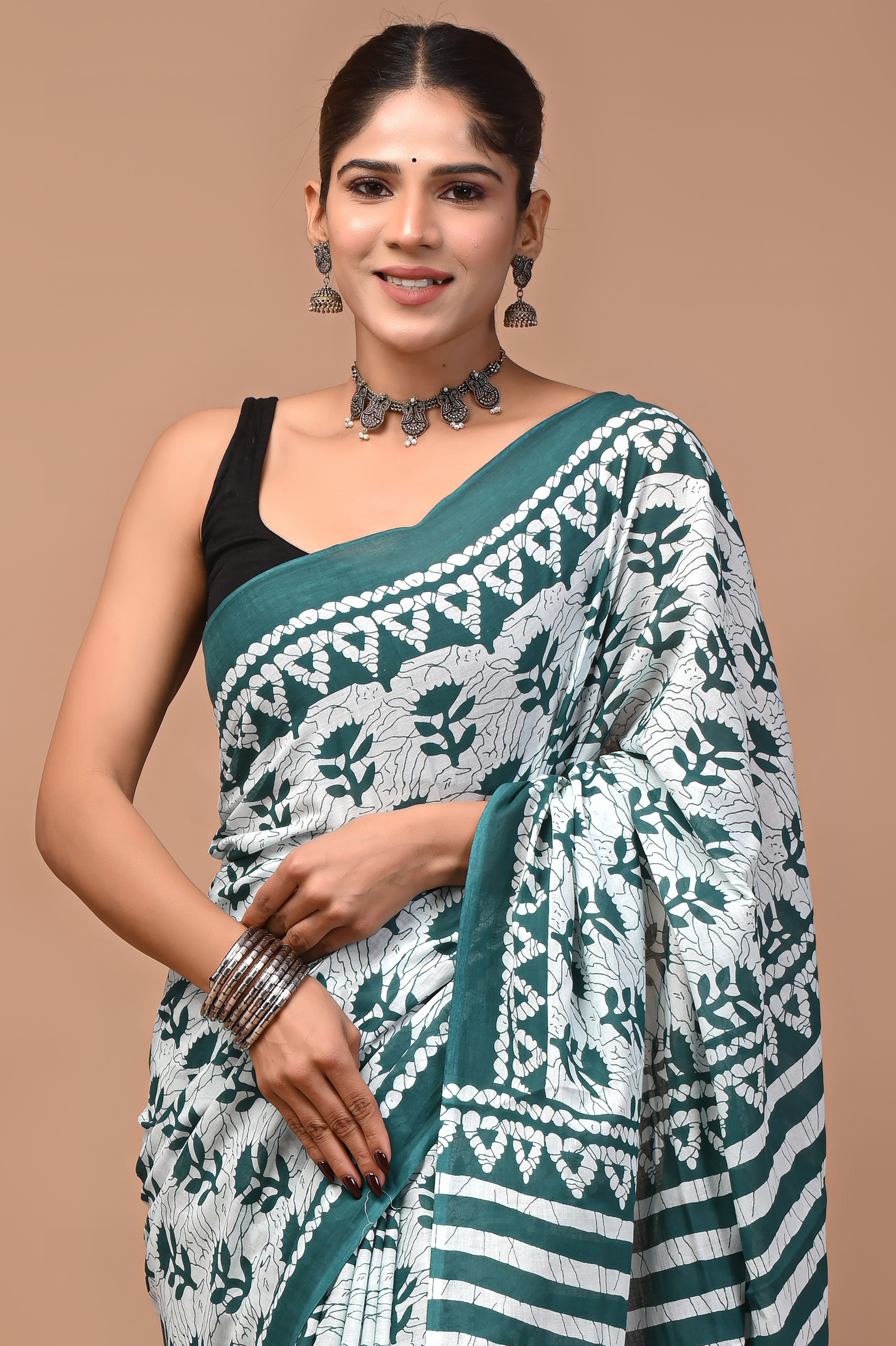 Mulmul Cotton – Deep teal
