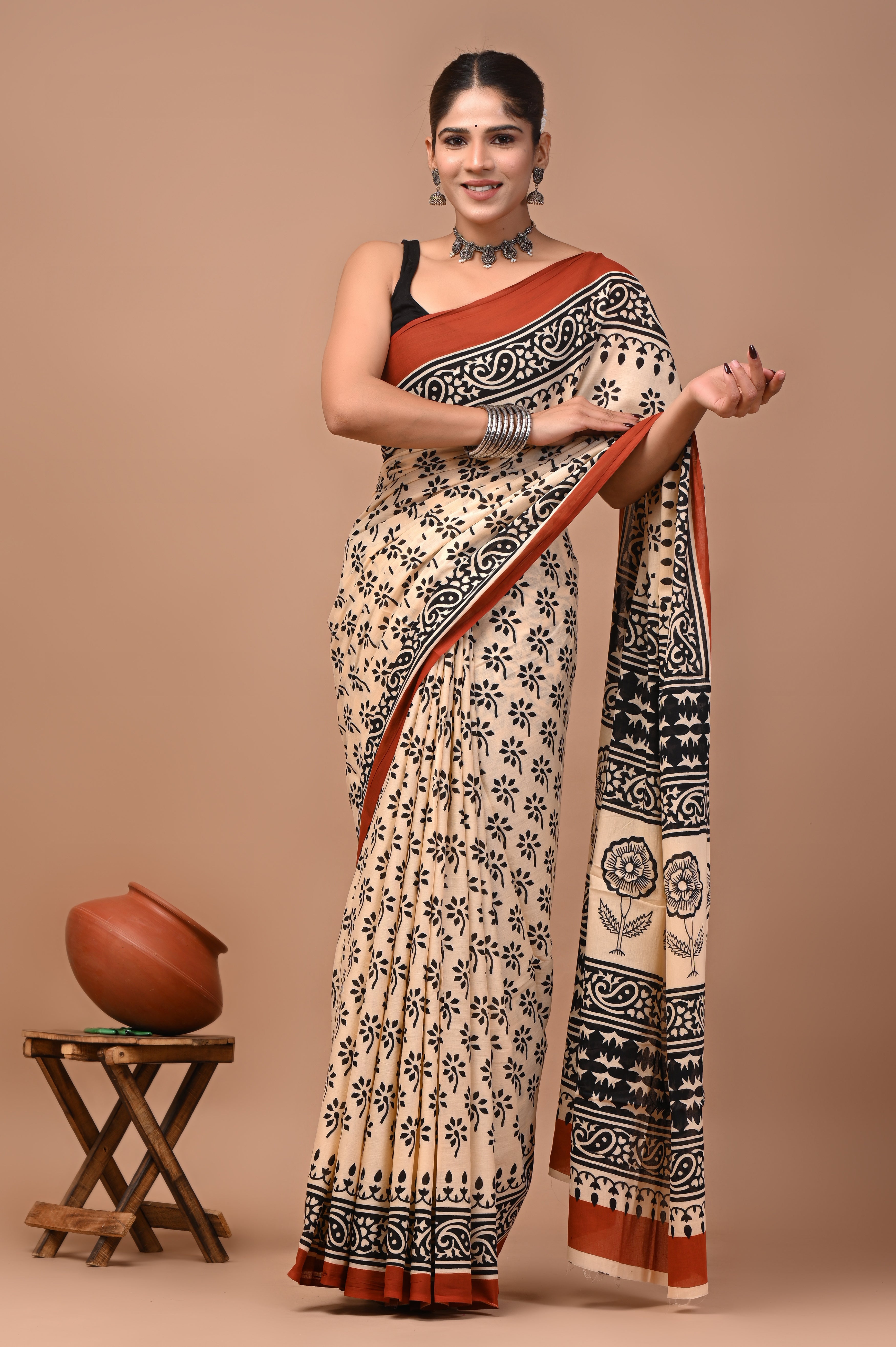 Mulmul Cotton – Dusty rose beige