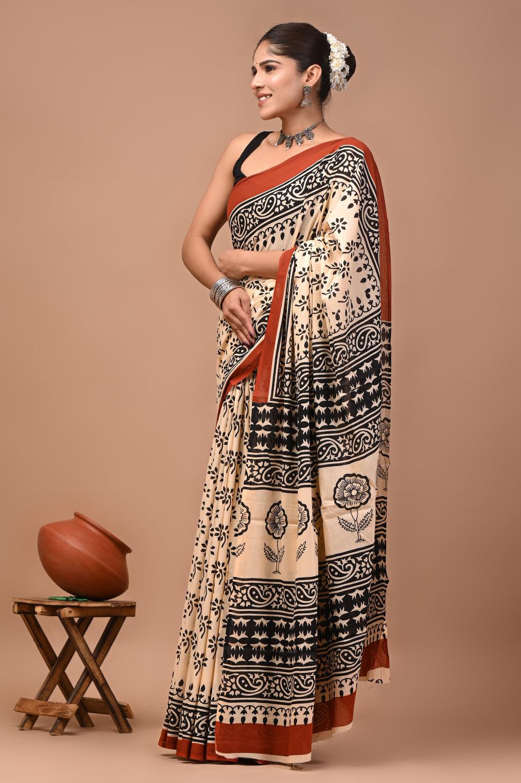 Mulmul Cotton – Dusty rose beige