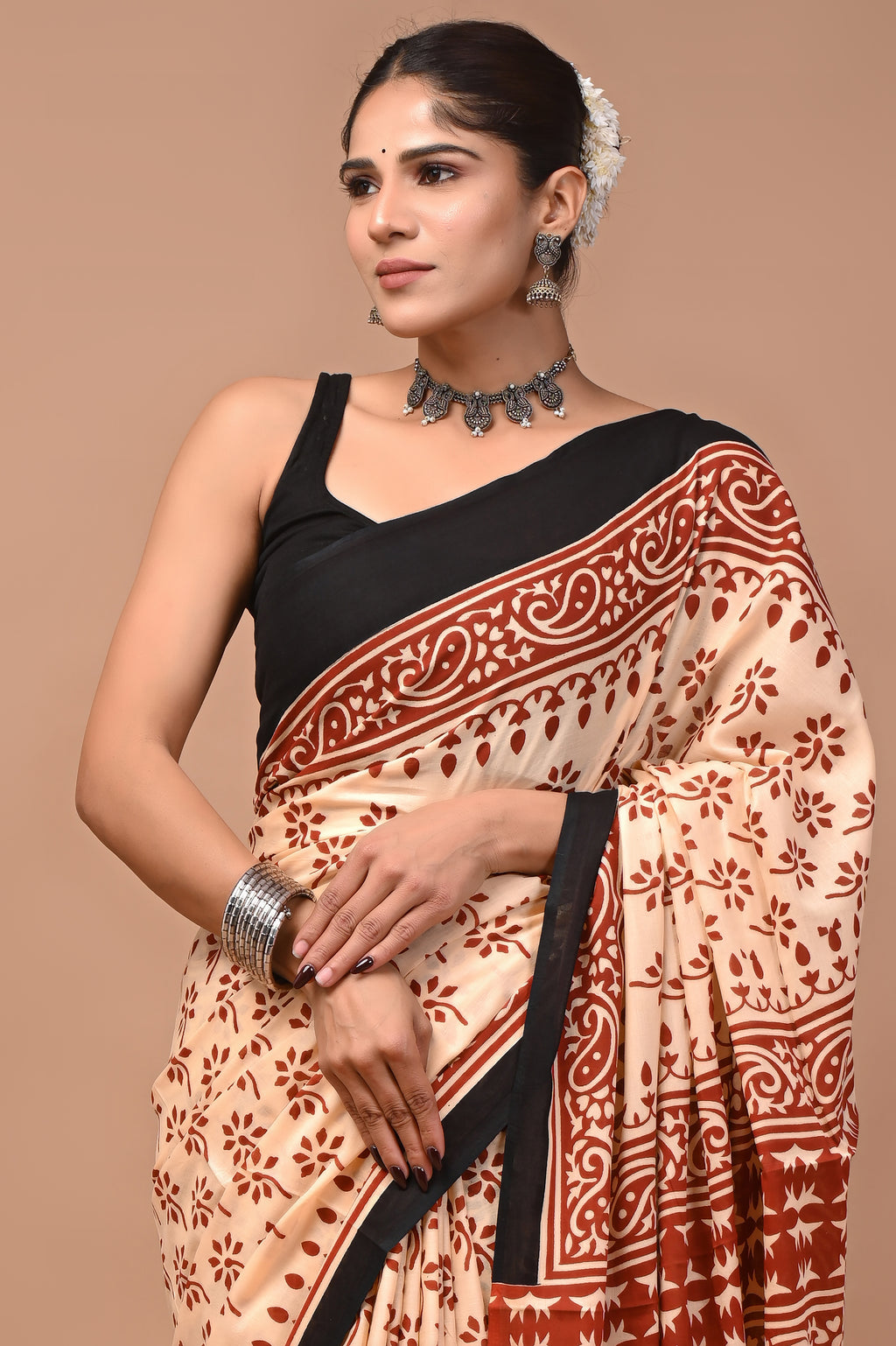 Mulmul Cotton – Deep rust red