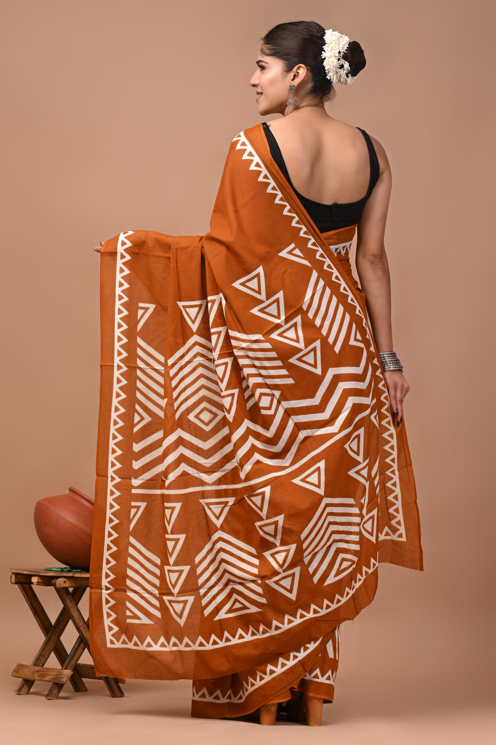 Mulmul Cotton – Burnt orange