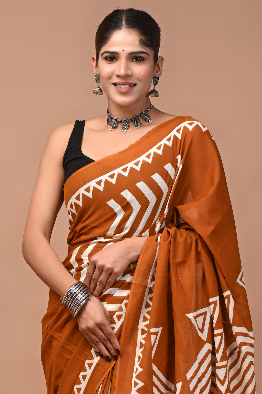 Mulmul Cotton – Burnt orange
