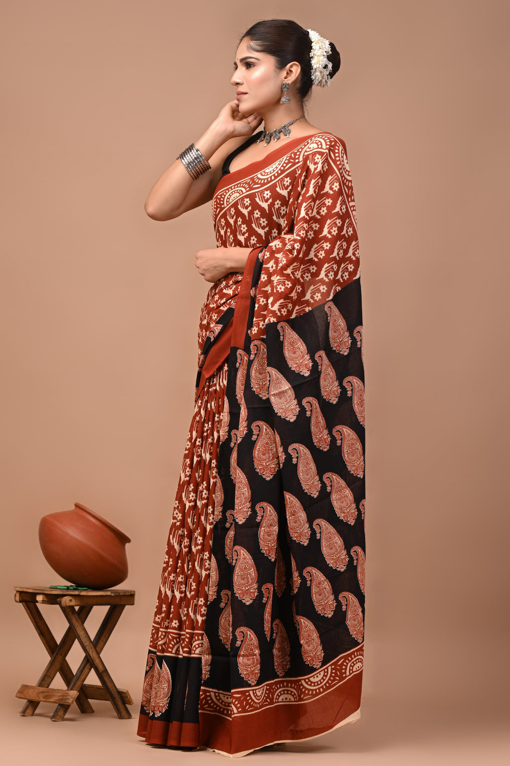 Mulmul Cotton – Burnt coral