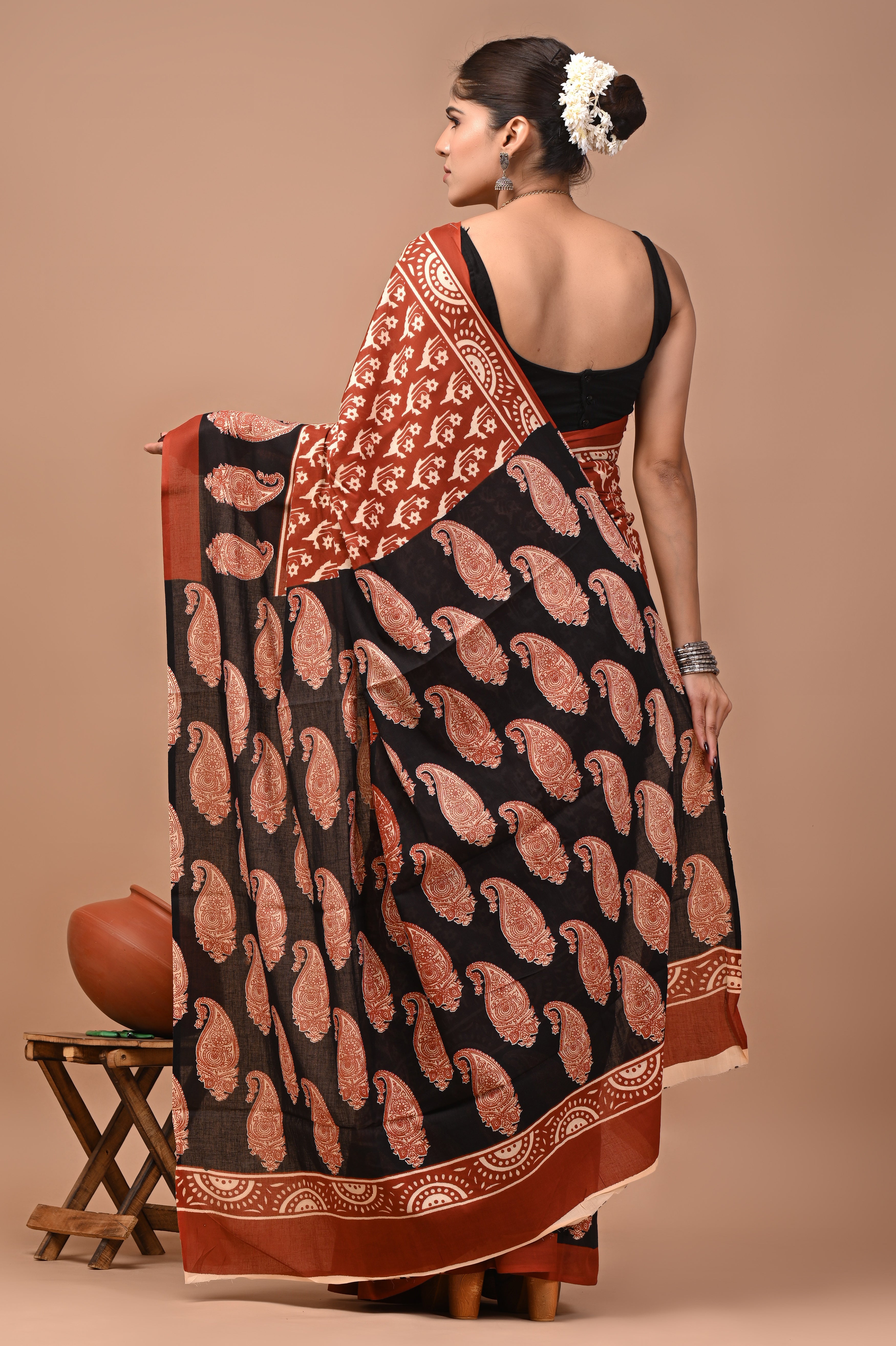 Mulmul Cotton – Burnt coral