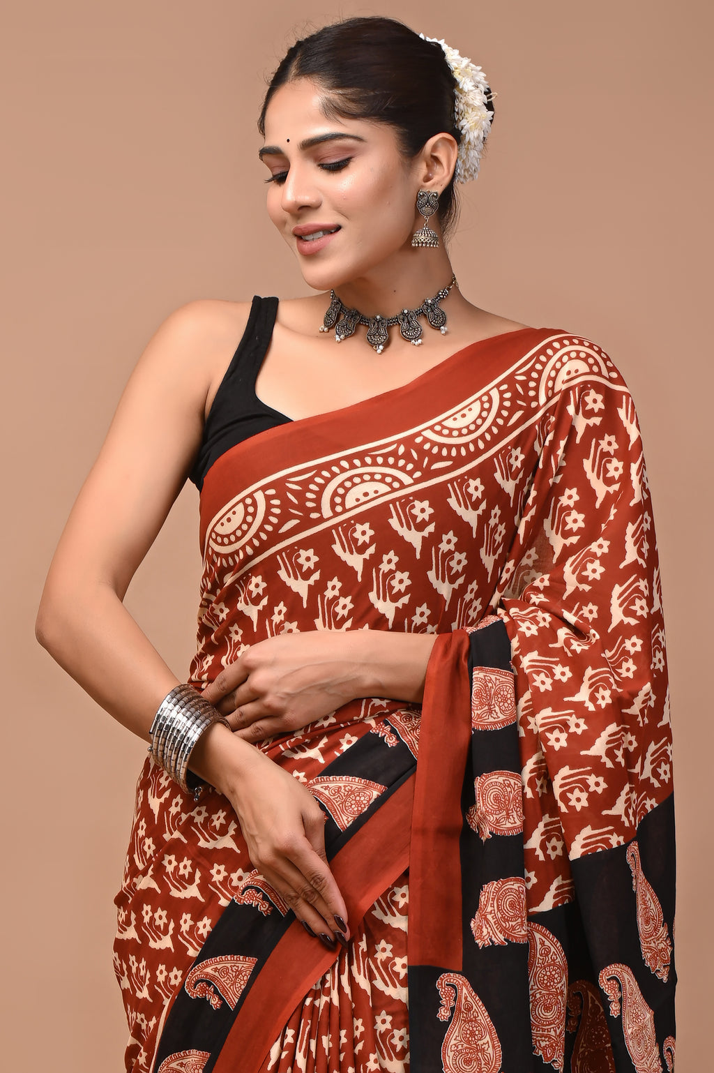 Mulmul Cotton – Burnt coral