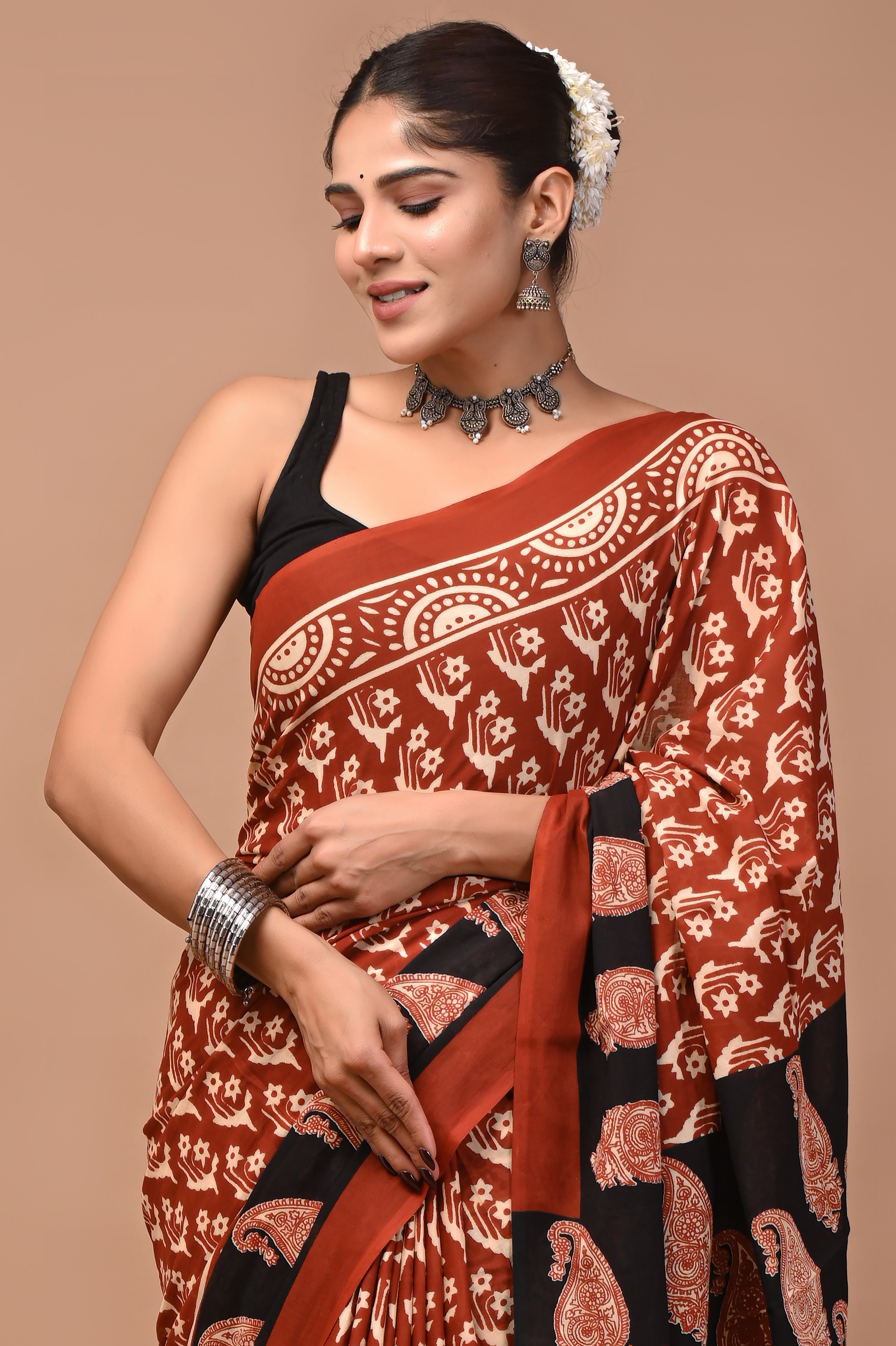 Mulmul Cotton – Burnt coral