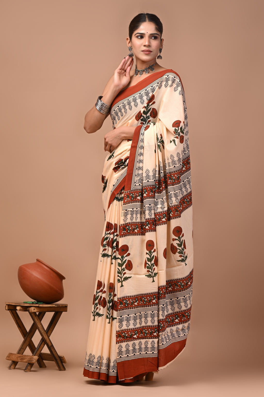 Mulmul Cotton – Warm apricot