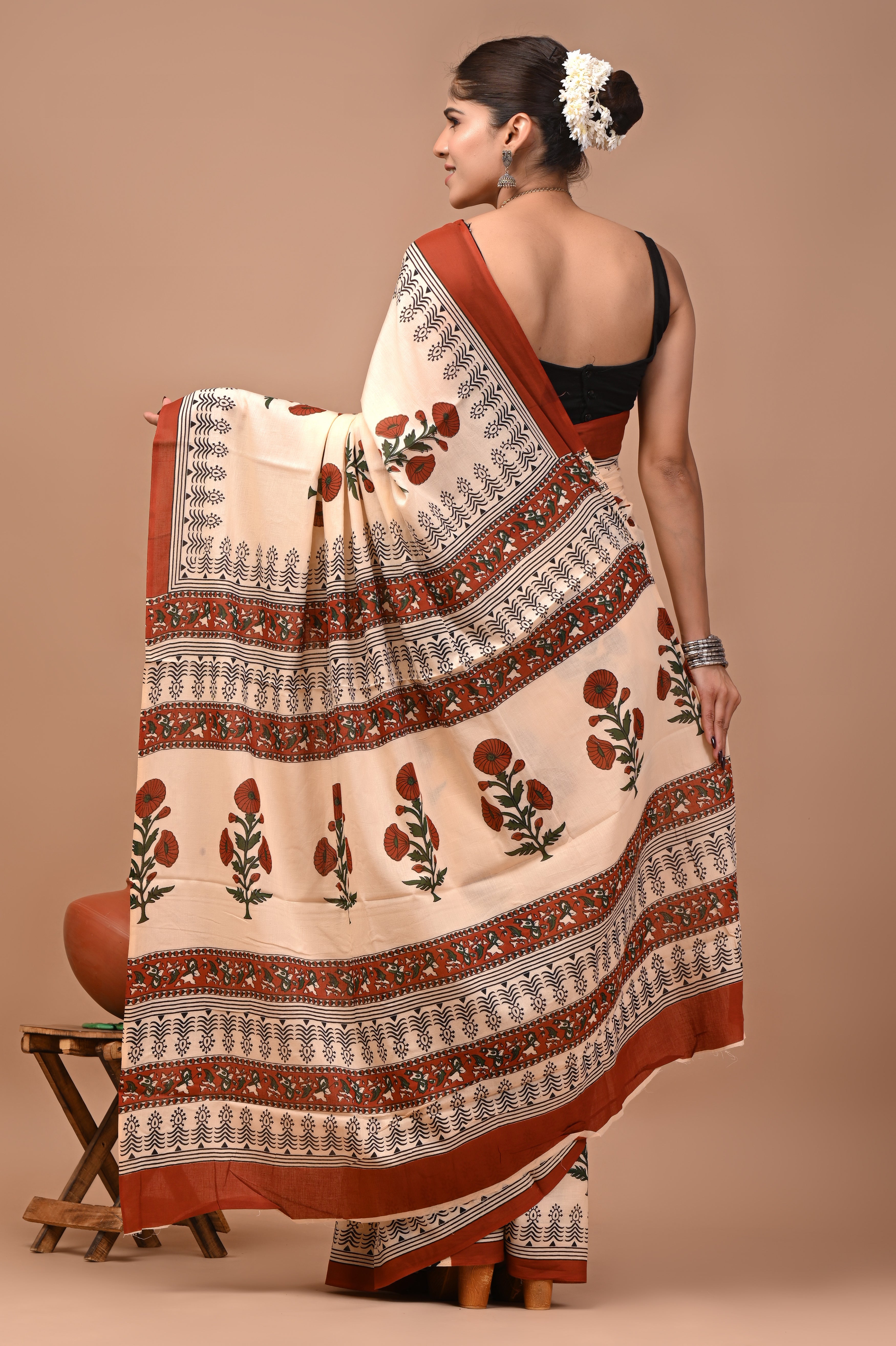Mulmul Cotton – Warm apricot