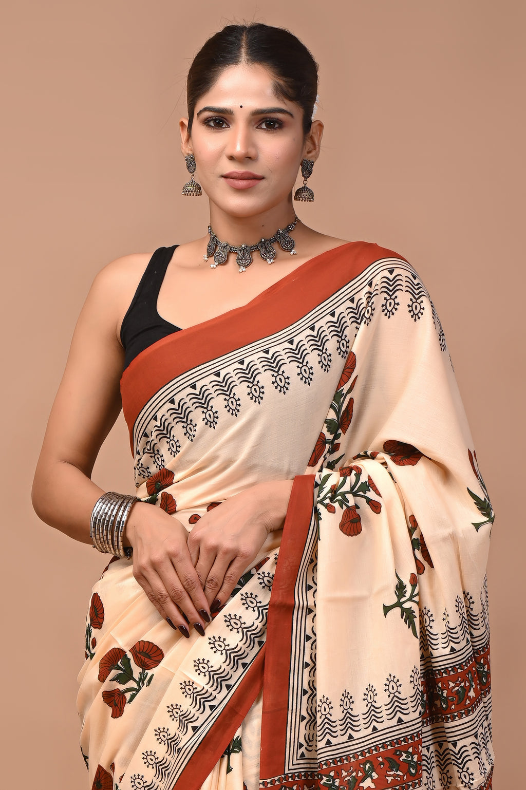 Mulmul Cotton – Warm apricot
