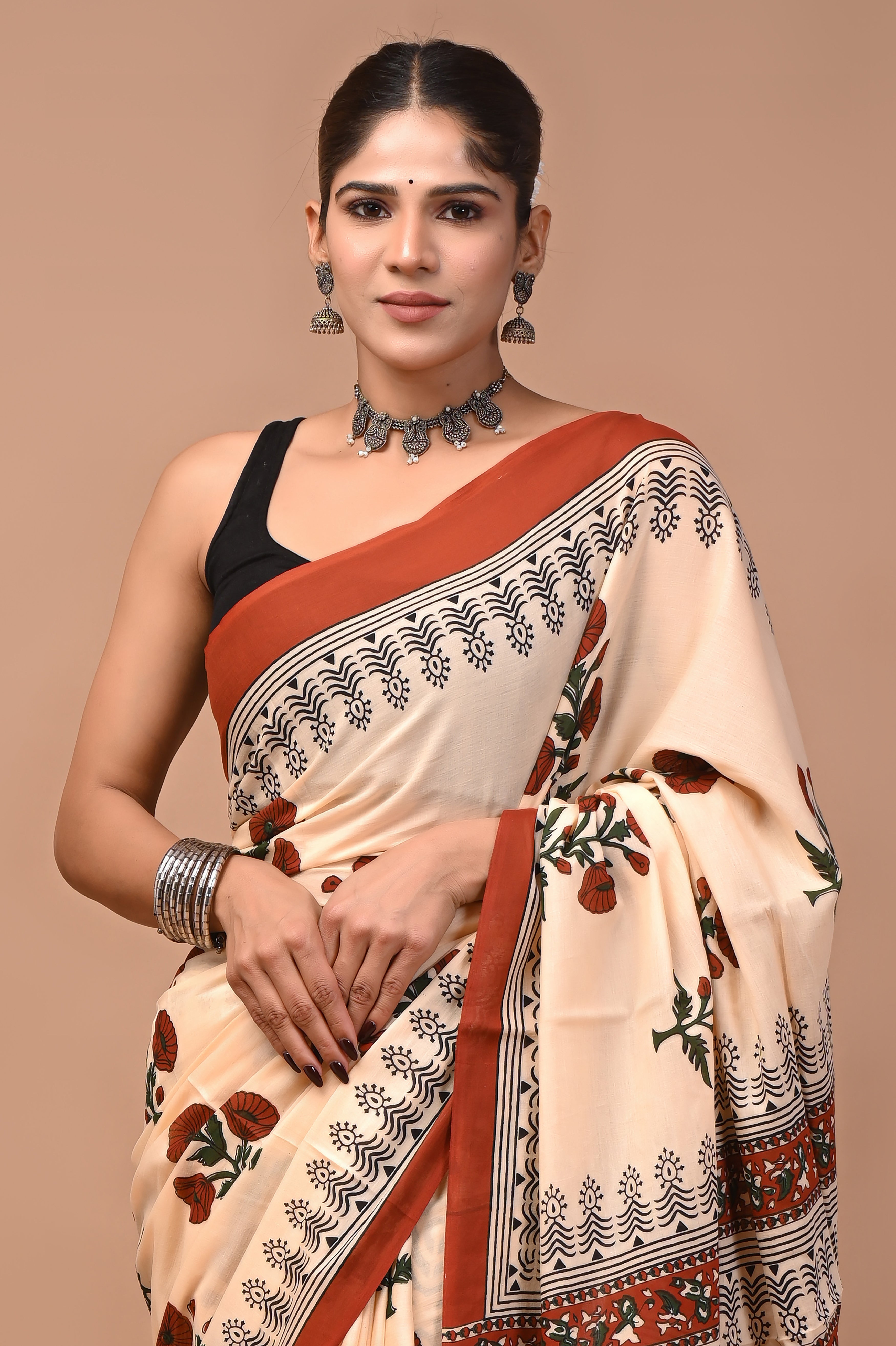 Mulmul Cotton – Warm apricot