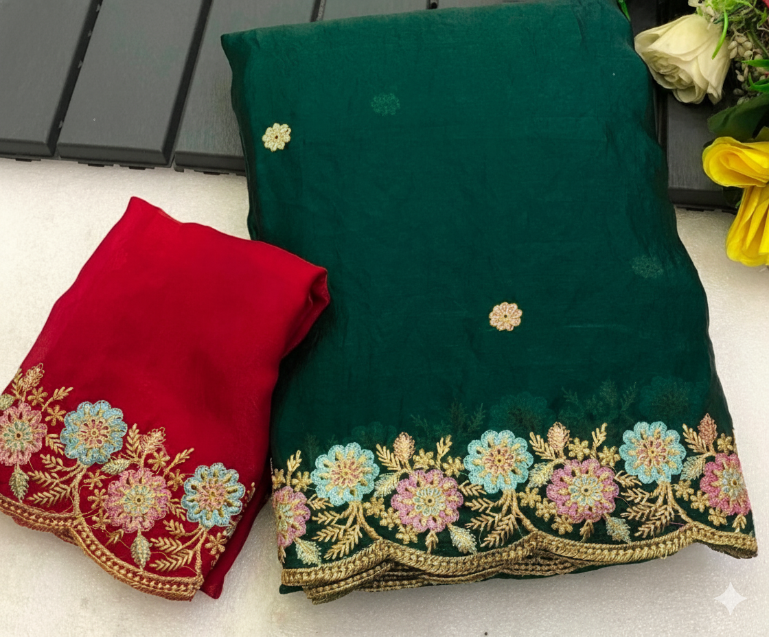 Faux Georgette saree